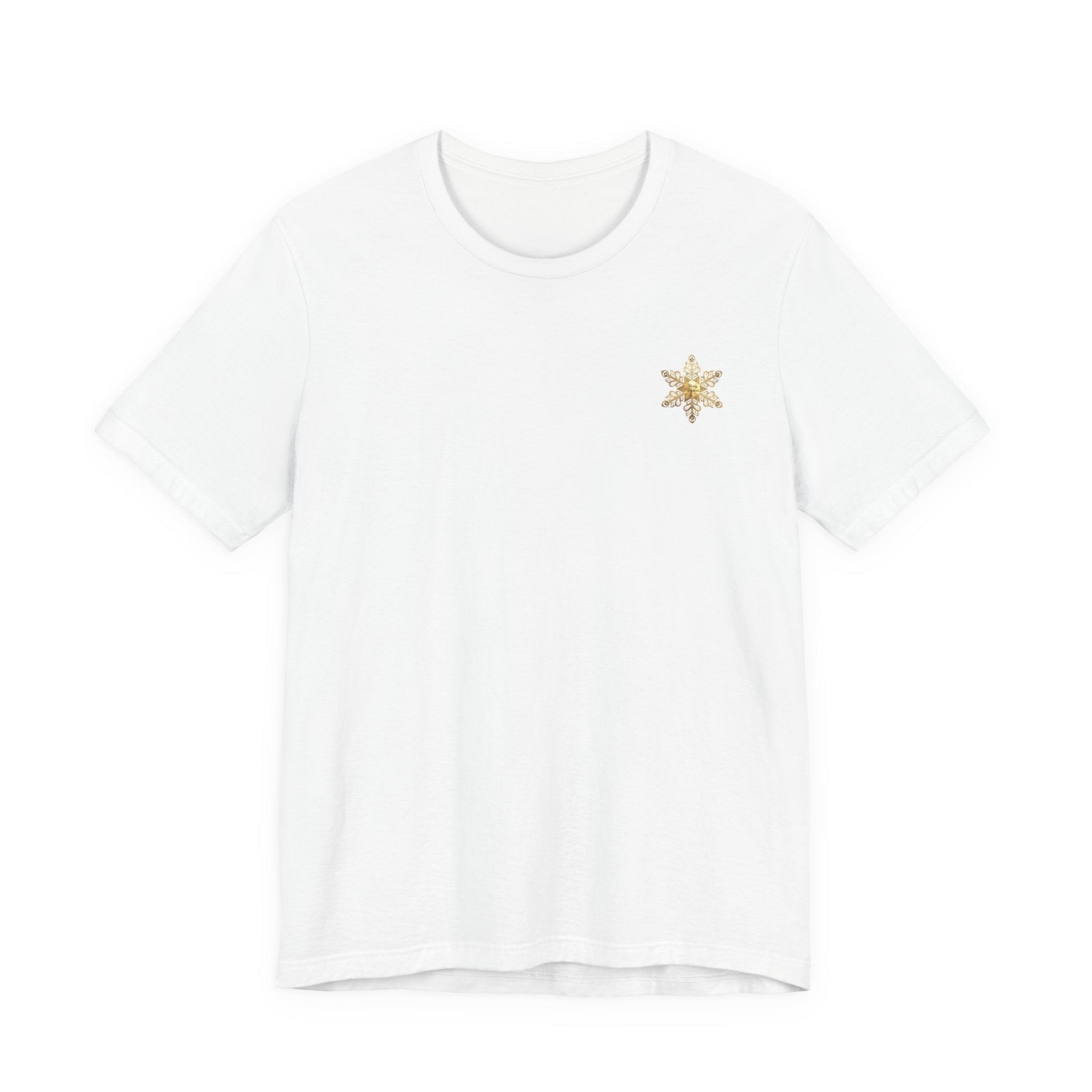Gold Snowflake Tee | Ornate Metallic Snowflake Design - Etna Gift