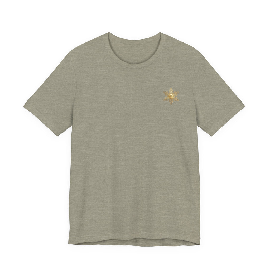 Gold Snowflake Tee | Ornate Metallic Snowflake Design - Etna Gift