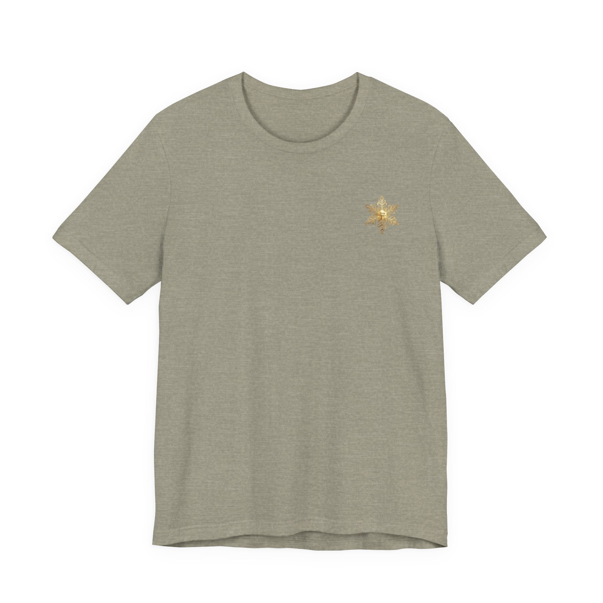 Gold Snowflake Tee | Ornate Metallic Snowflake Design - Etna Gift
