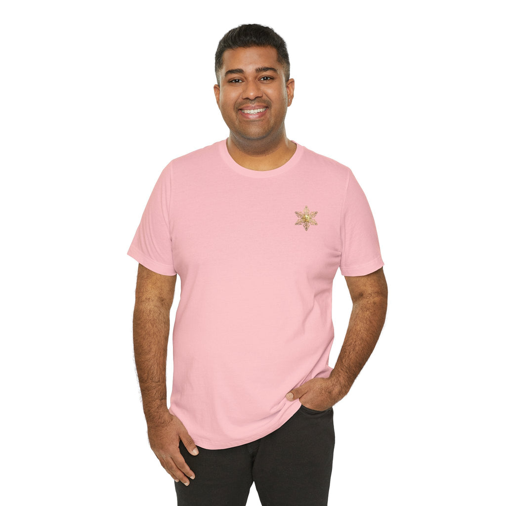 Gold Snowflake Tee | Ornate Metallic Snowflake Design - Etna Gift