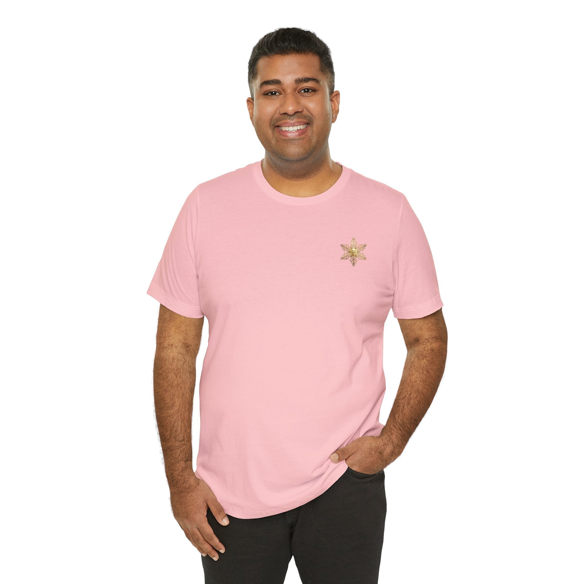 Gold Snowflake Tee | Ornate Metallic Snowflake Design - Etna Gift