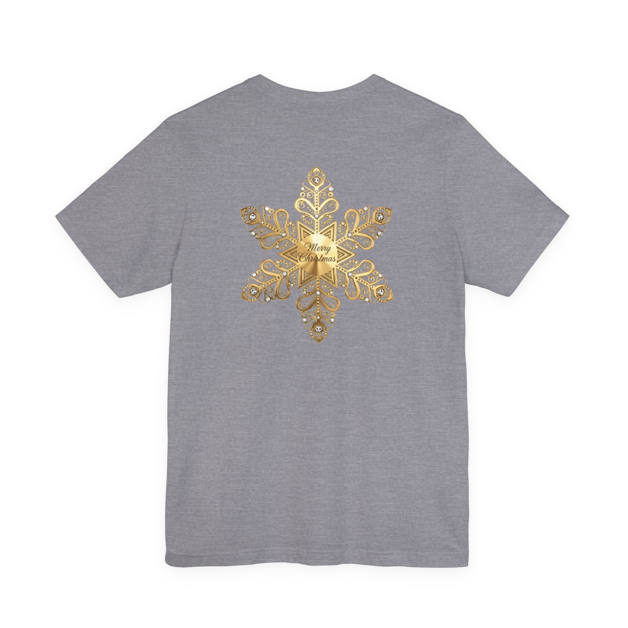 Gold Snowflake Tee | Ornate Metallic Snowflake Design - Etna Gift