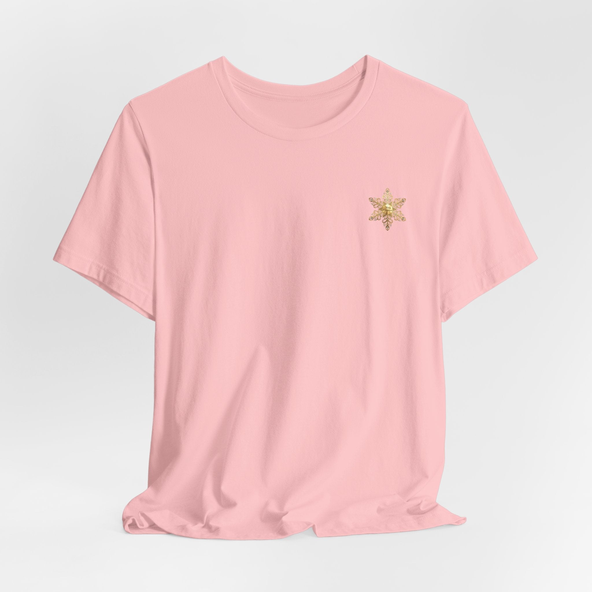 Gold Snowflake Tee | Ornate Metallic Snowflake Design - Etna Gift