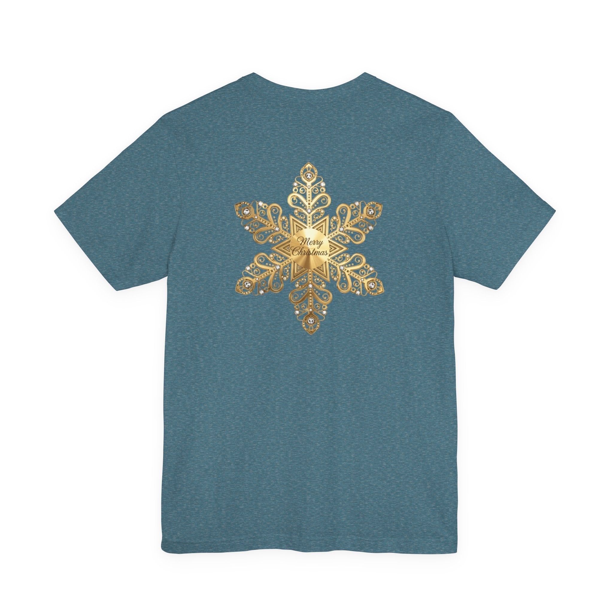 Gold Snowflake Tee | Ornate Metallic Snowflake Design - Etna Gift