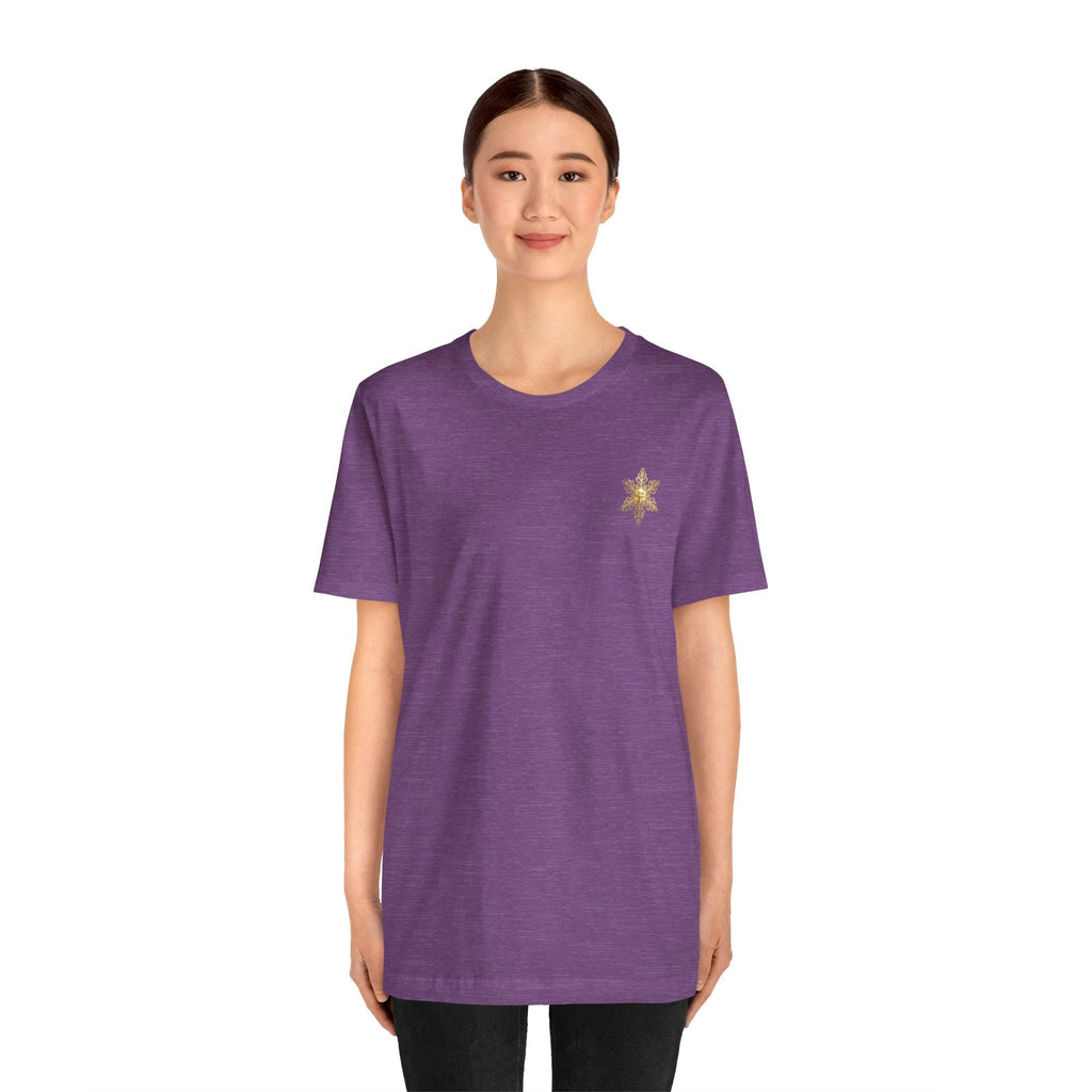 Gold Snowflake Tee | Ornate Metallic Snowflake Design - Etna Gift