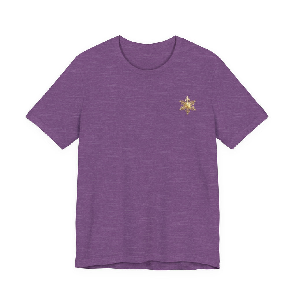 Gold Snowflake Tee | Ornate Metallic Snowflake Design - Etna Gift