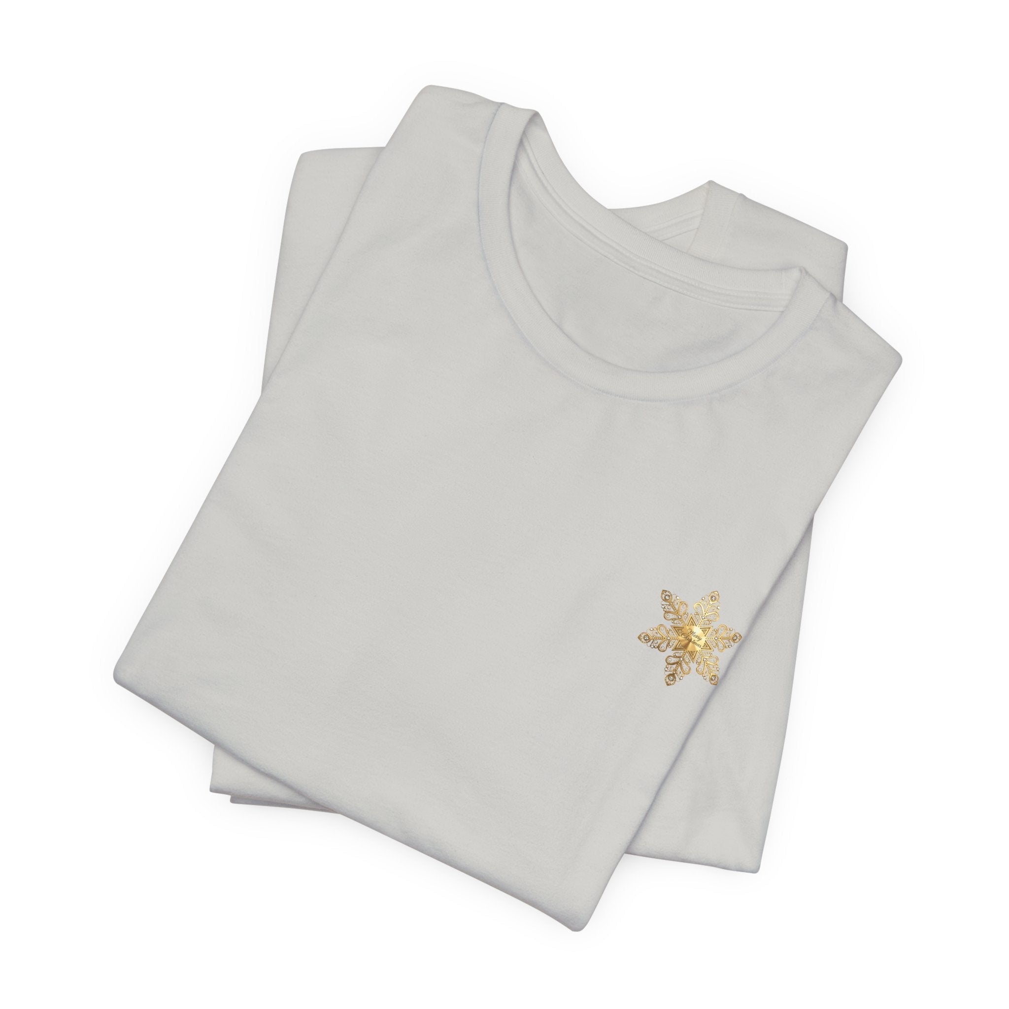 Gold Snowflake Tee | Ornate Metallic Snowflake Design - Etna Gift