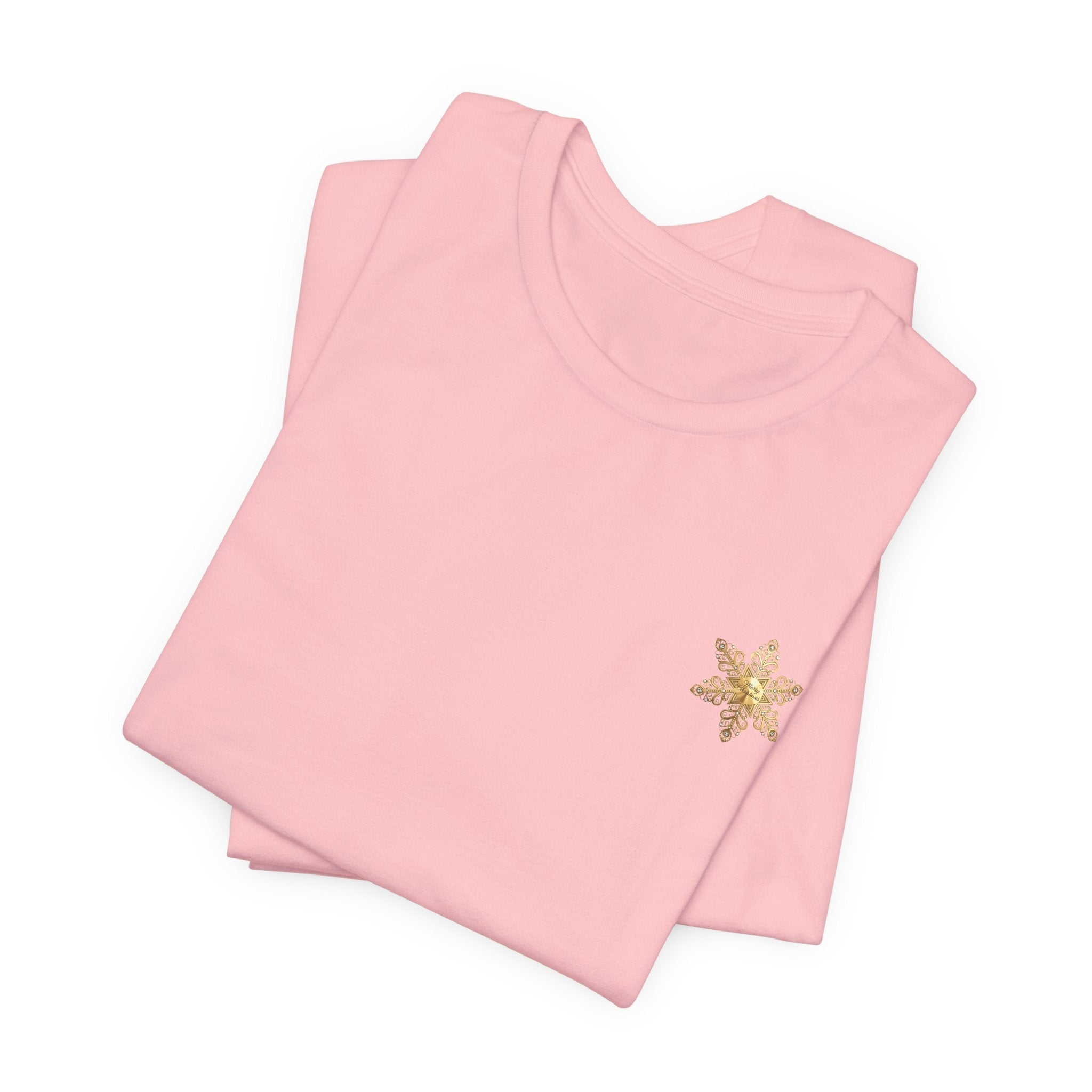 Gold Snowflake Tee | Ornate Metallic Snowflake Design - Etna Gift