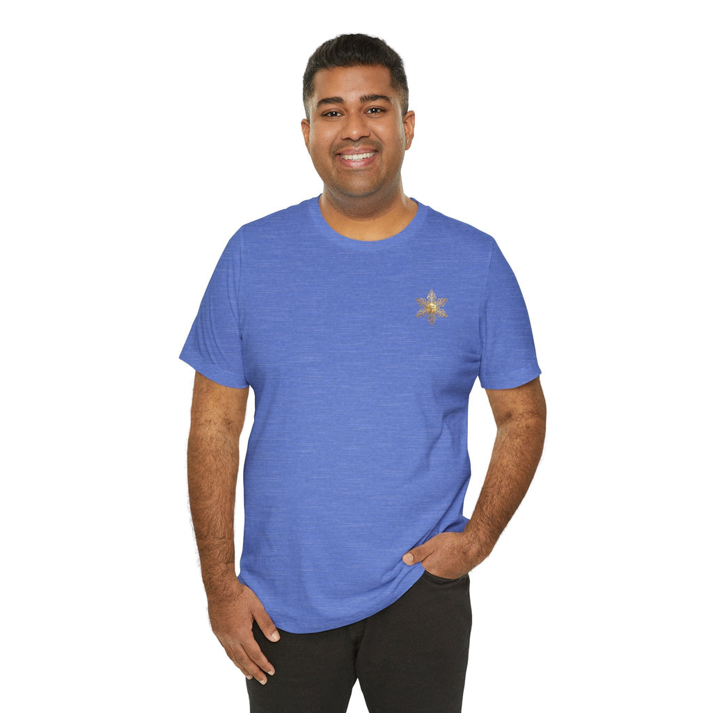 Gold Snowflake Tee | Ornate Metallic Snowflake Design - Etna Gift