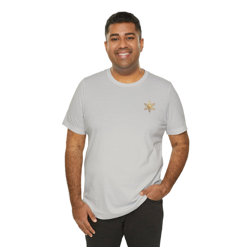 Gold Snowflake Tee | Ornate Metallic Snowflake Design - Etna Gift