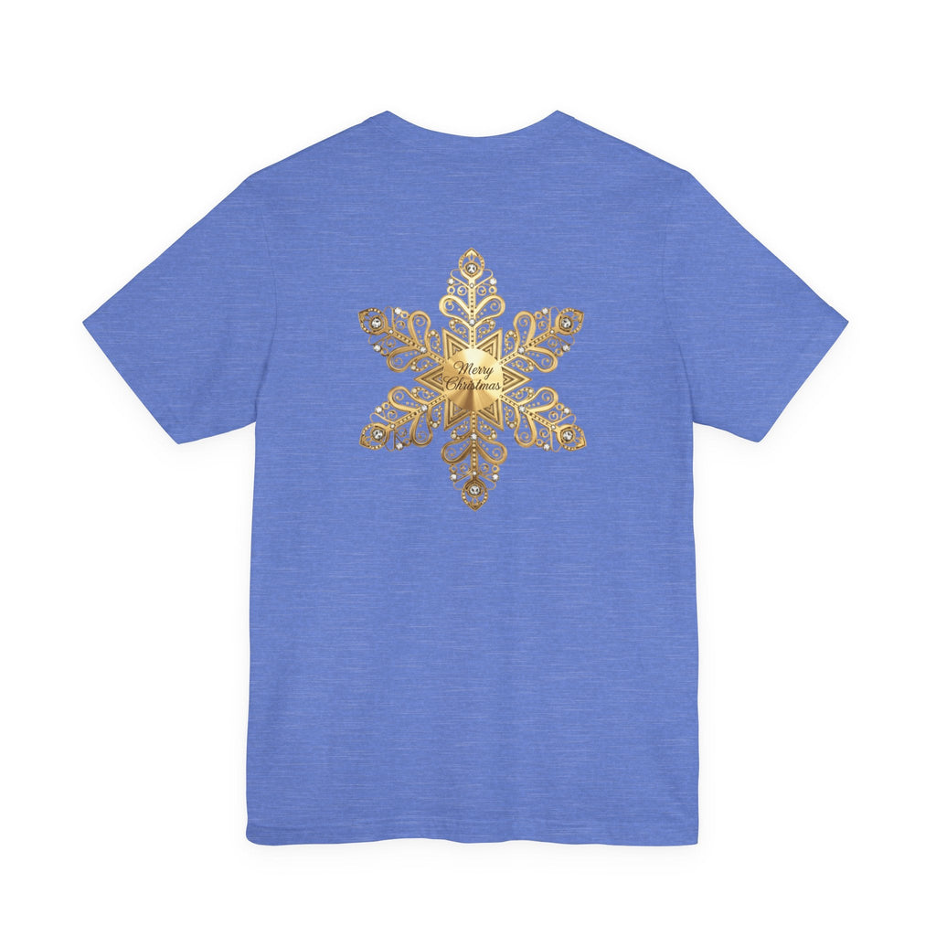 Gold Snowflake Tee | Ornate Metallic Snowflake Design - Etna Gift
