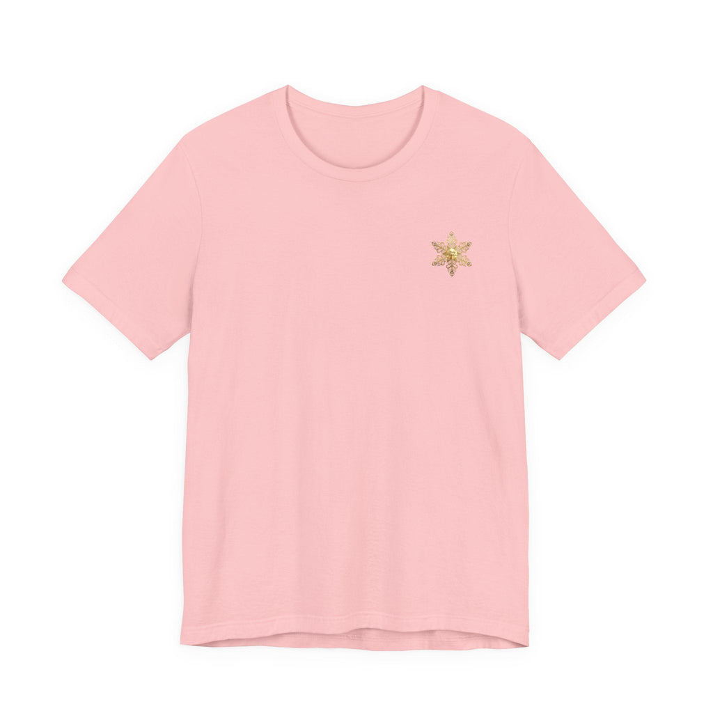 Gold Snowflake Tee | Ornate Metallic Snowflake Design - Etna Gift