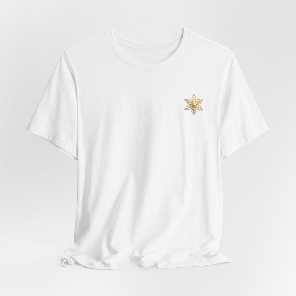Gold Snowflake Tee | Ornate Metallic Snowflake Design - Etna Gift