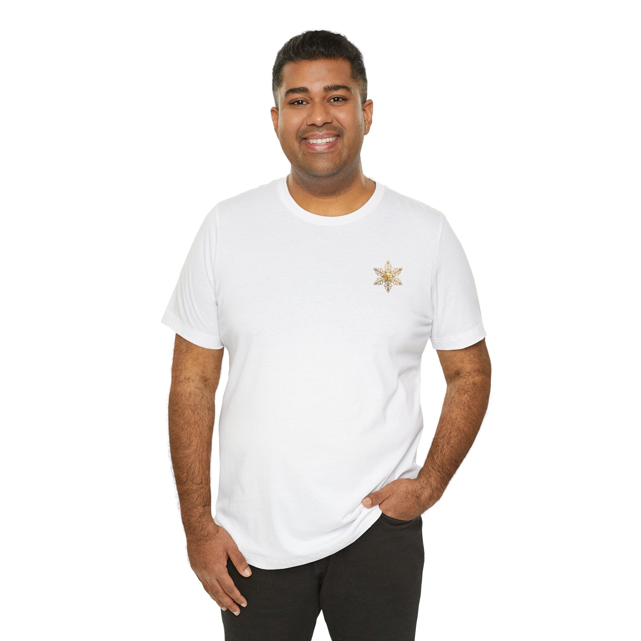 Gold Snowflake Tee | Ornate Metallic Snowflake Design - Etna Gift