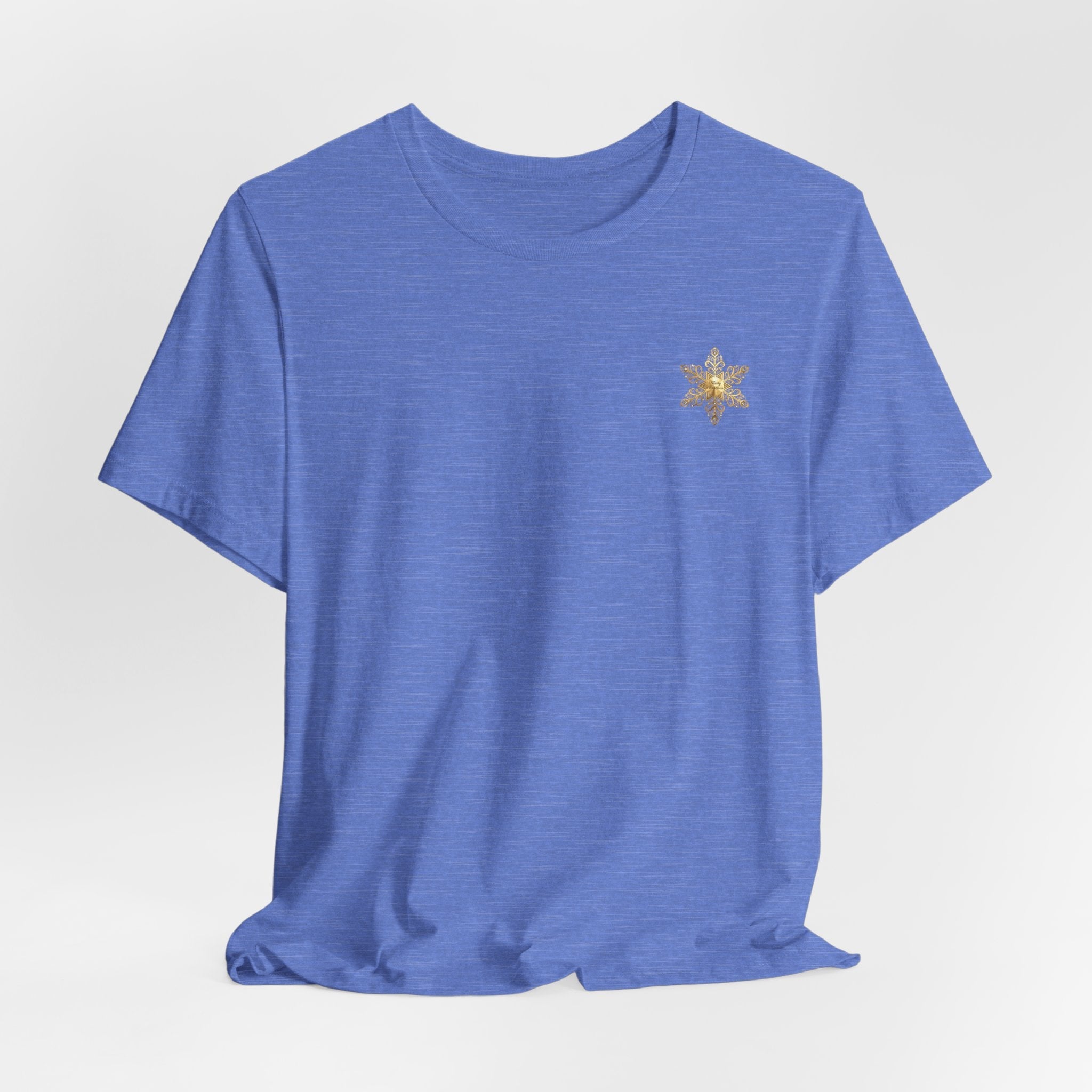 Gold Snowflake Tee | Ornate Metallic Snowflake Design - Etna Gift