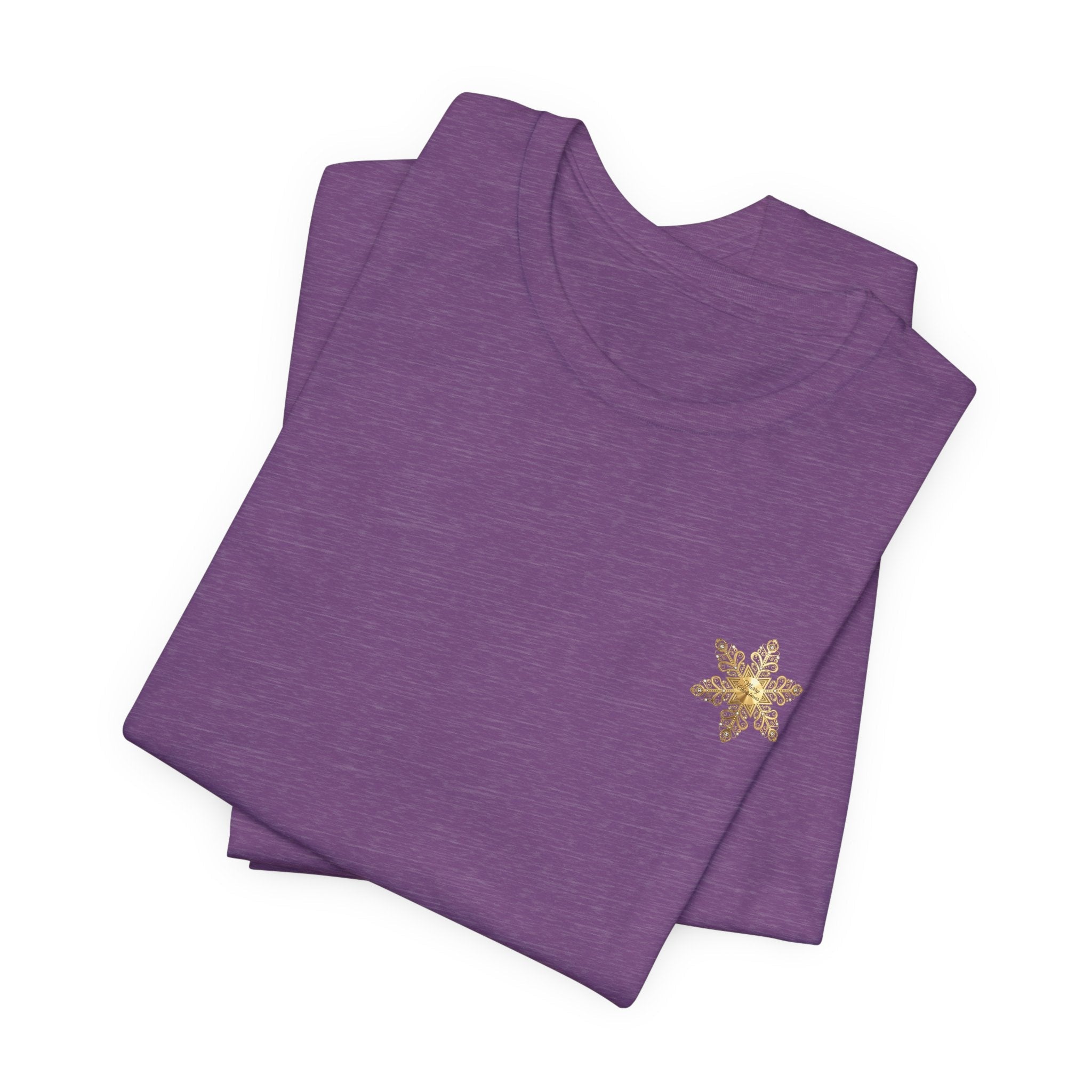 Gold Snowflake Tee | Ornate Metallic Snowflake Design - Etna Gift