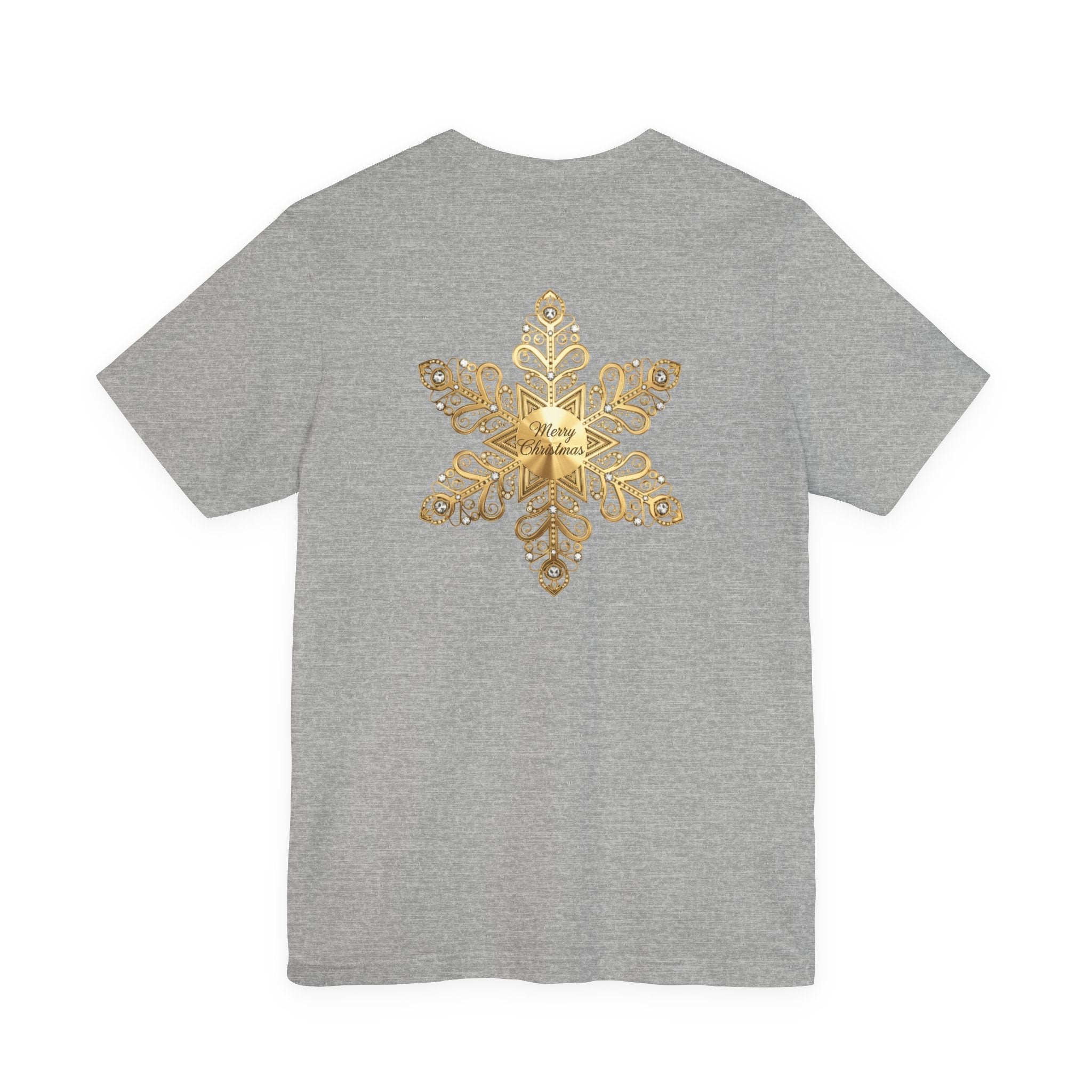 Gold Snowflake Tee | Ornate Metallic Snowflake Design - Etna Gift