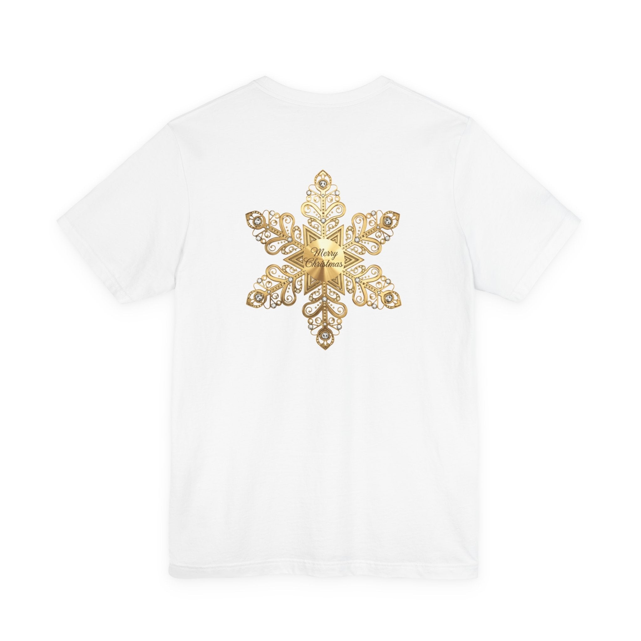 Gold Snowflake Tee | Ornate Metallic Snowflake Design - Etna Gift