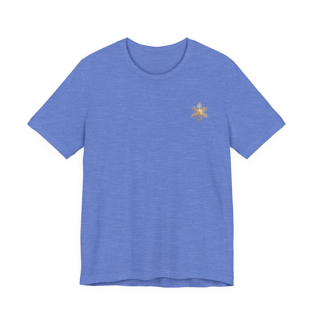 Gold Snowflake Tee | Ornate Metallic Snowflake Design - Etna Gift