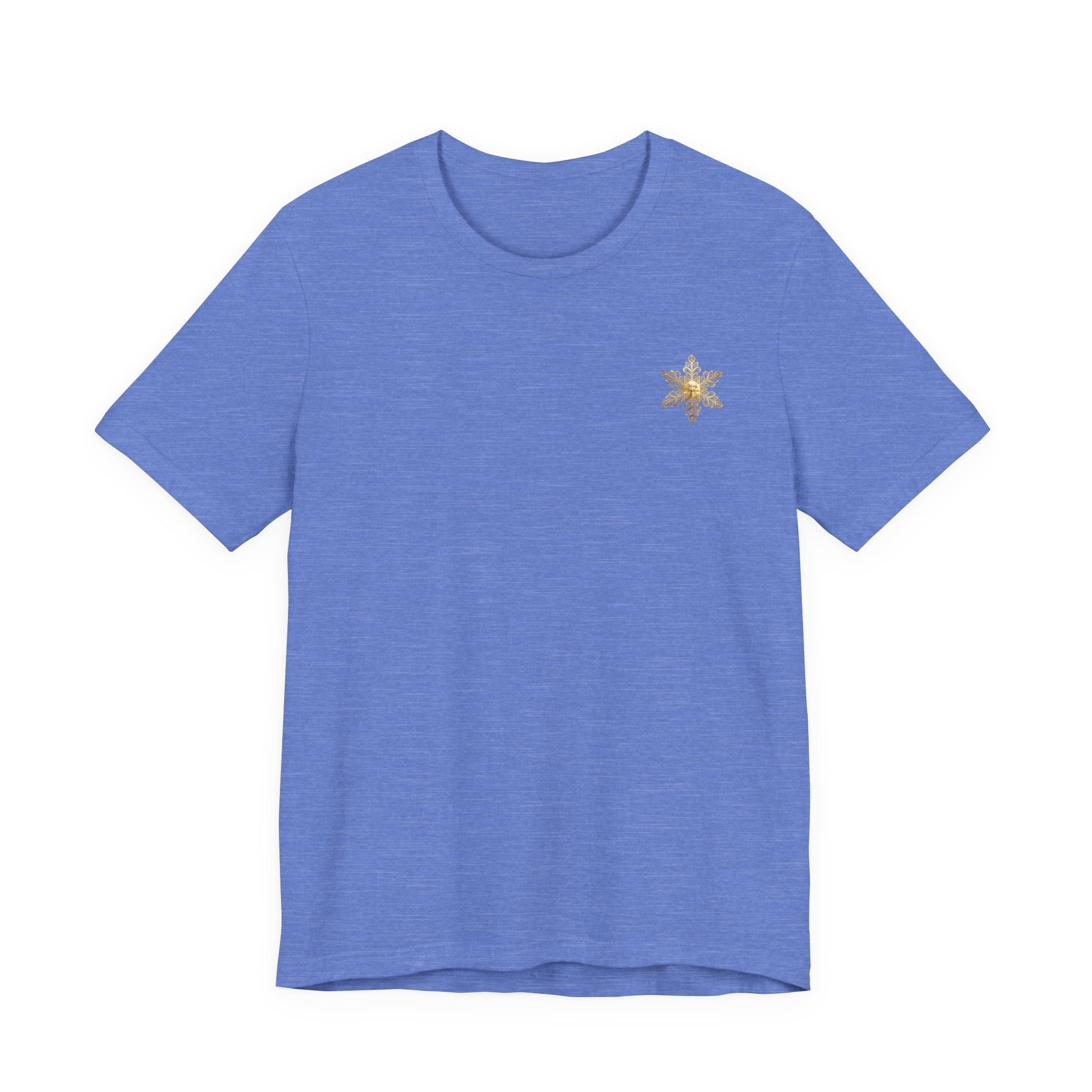 Gold Snowflake Tee | Ornate Metallic Snowflake Design - Etna Gift