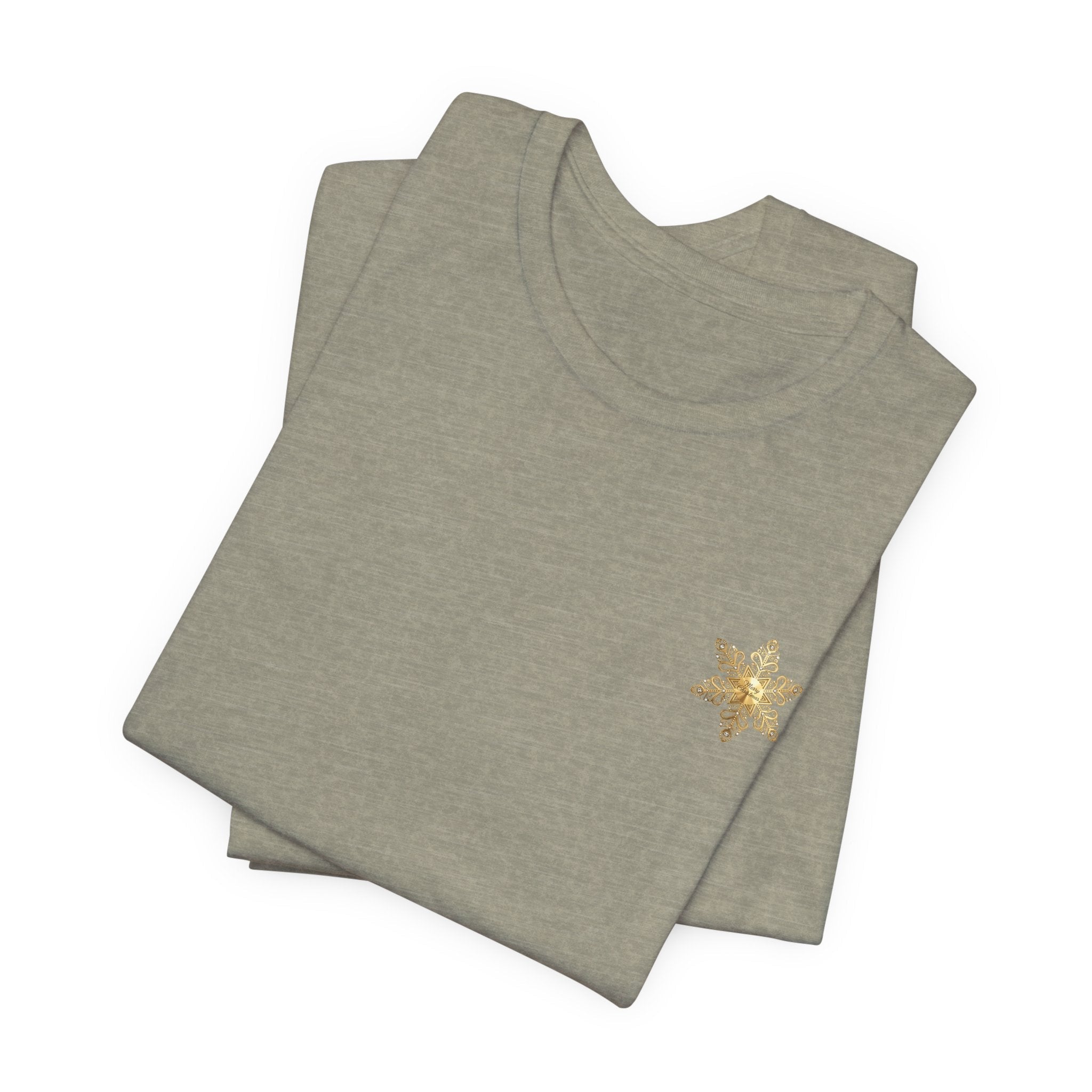 Gold Snowflake Tee | Ornate Metallic Snowflake Design - Etna Gift