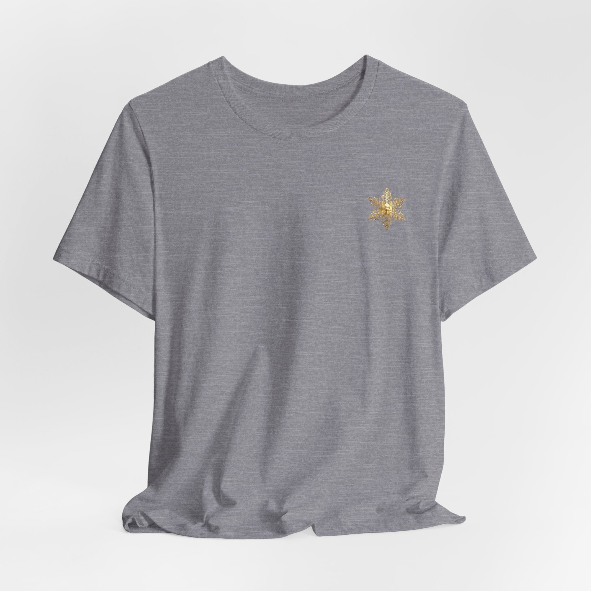 Gold Snowflake Tee | Ornate Metallic Snowflake Design - Etna Gift