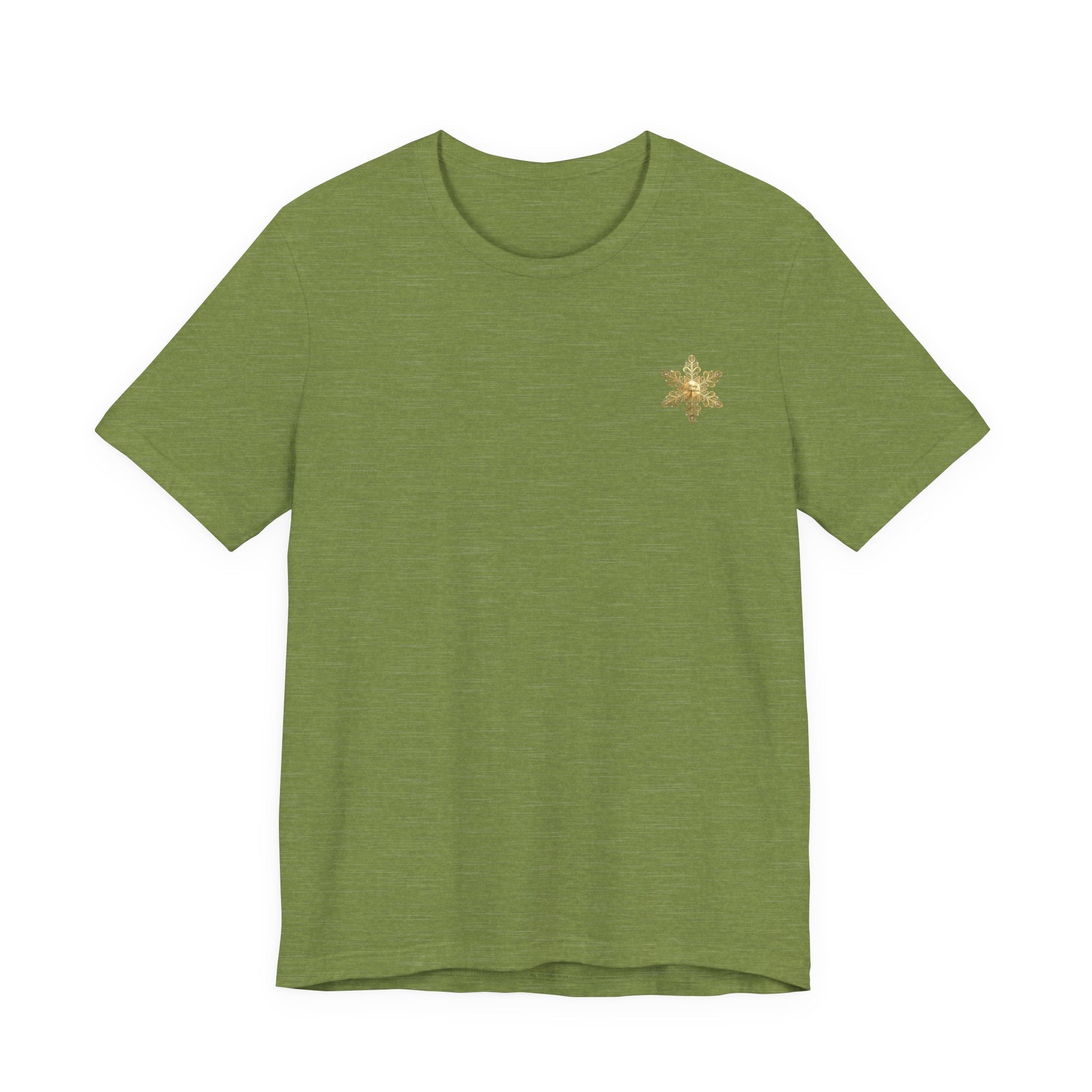 Gold Snowflake Tee | Ornate Metallic Snowflake Design - Etna Gift
