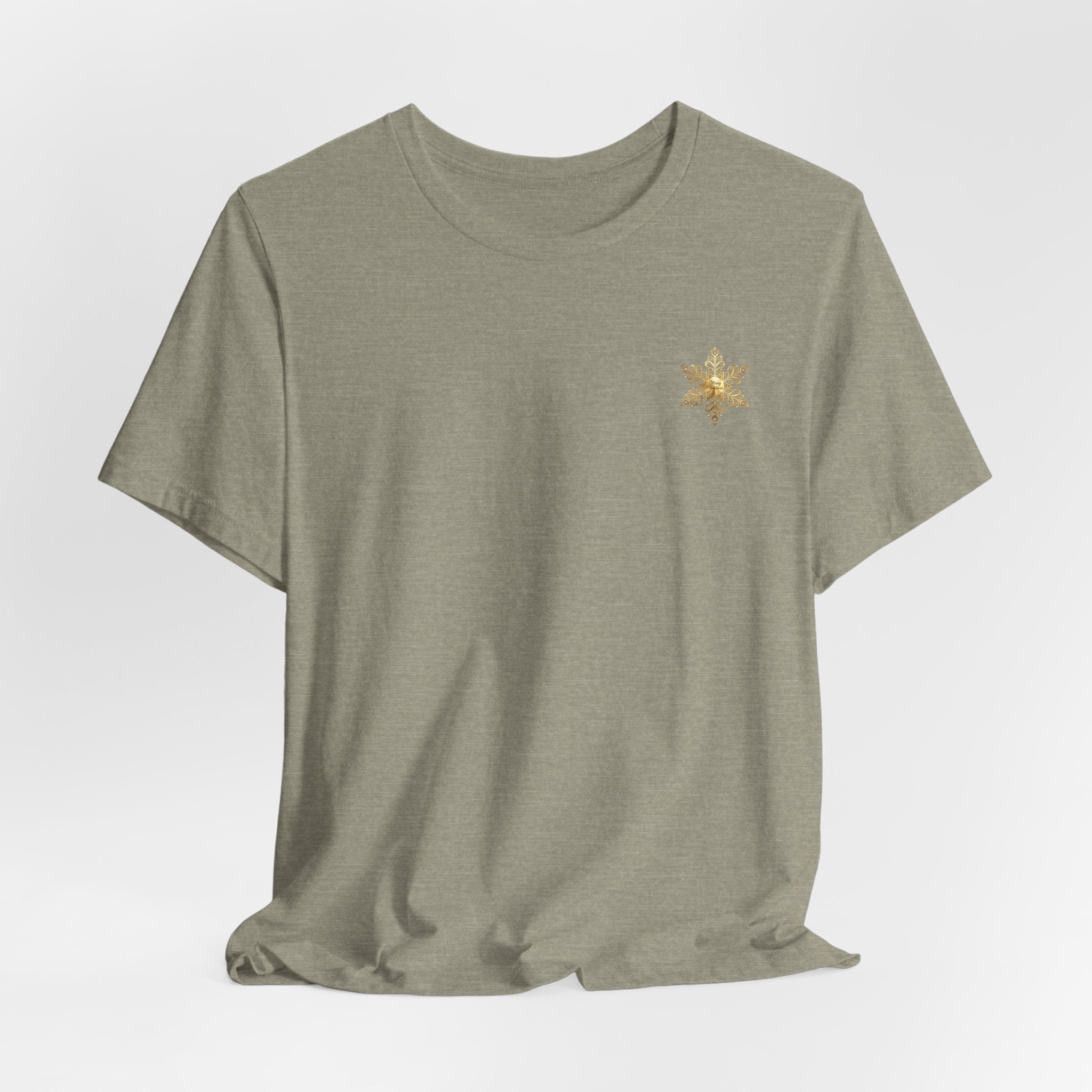 Gold Snowflake Tee | Ornate Metallic Snowflake Design - Etna Gift