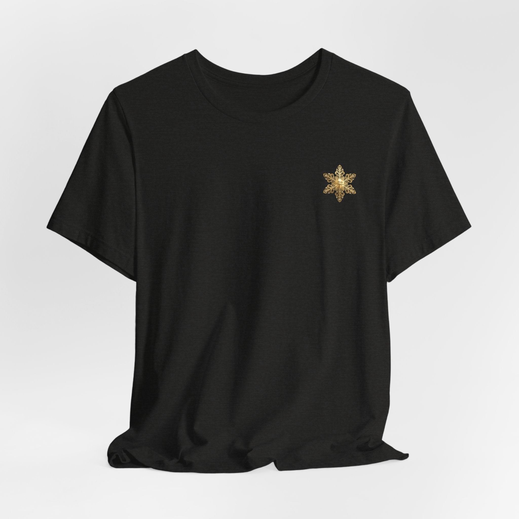 Gold Snowflake Tee | Ornate Metallic Snowflake Design - Etna Gift