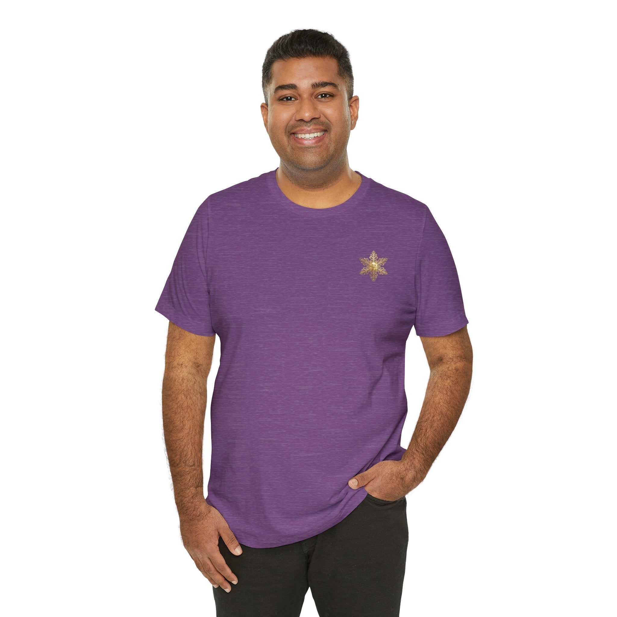 Gold Snowflake Tee | Ornate Metallic Snowflake Design - Etna Gift