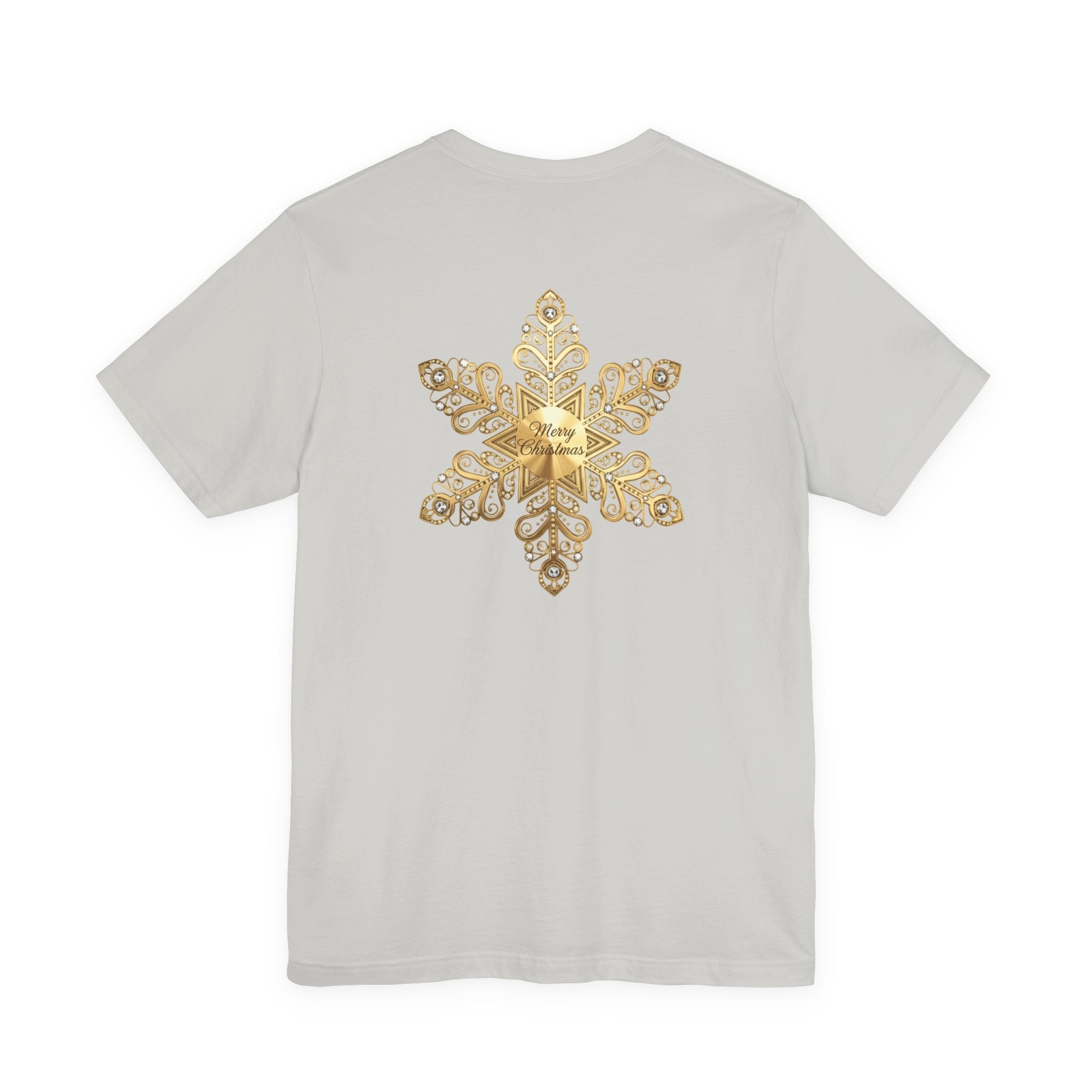 Gold Snowflake Tee | Ornate Metallic Snowflake Design - Etna Gift