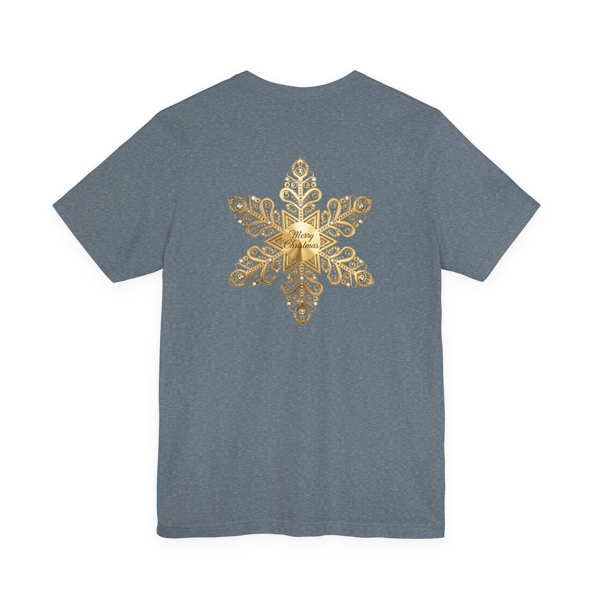 Gold Snowflake Tee | Ornate Metallic Snowflake Design - Etna Gift