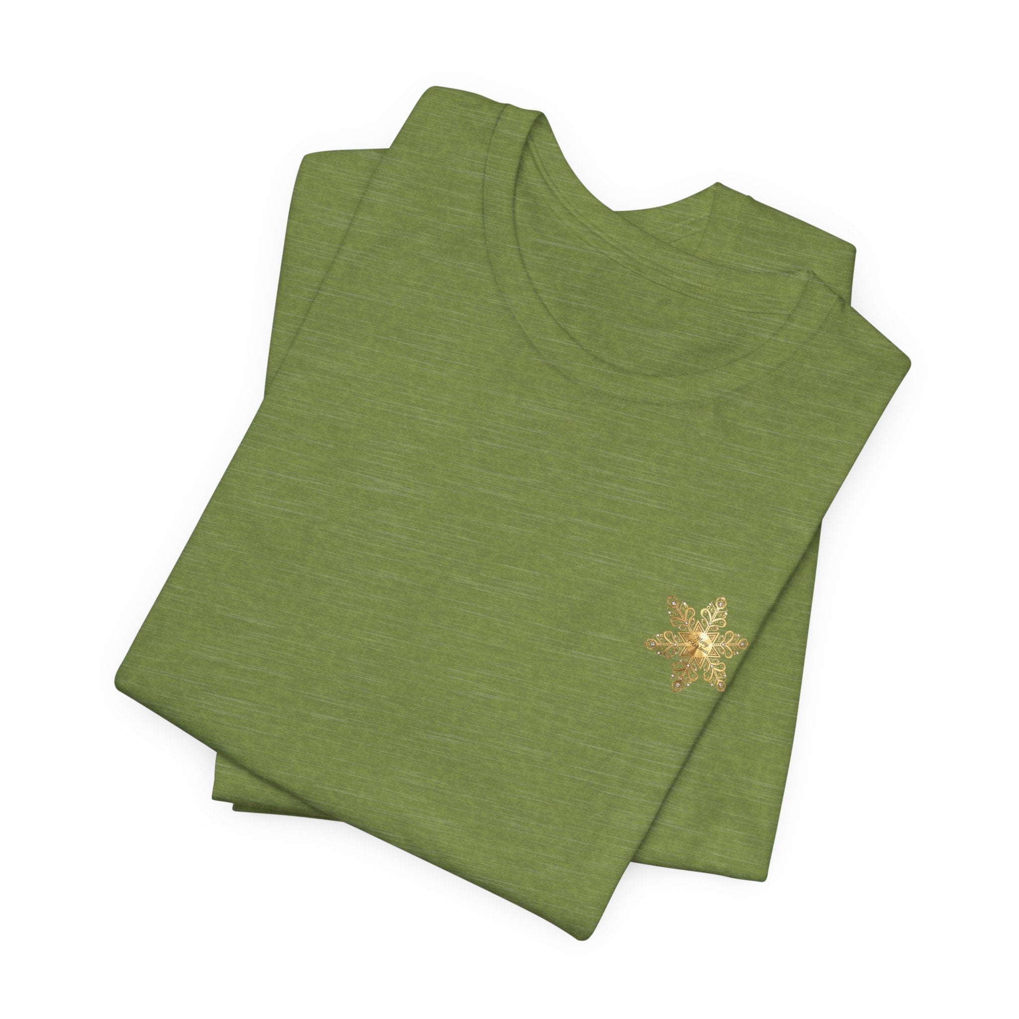 Gold Snowflake Tee | Ornate Metallic Snowflake Design - Etna Gift