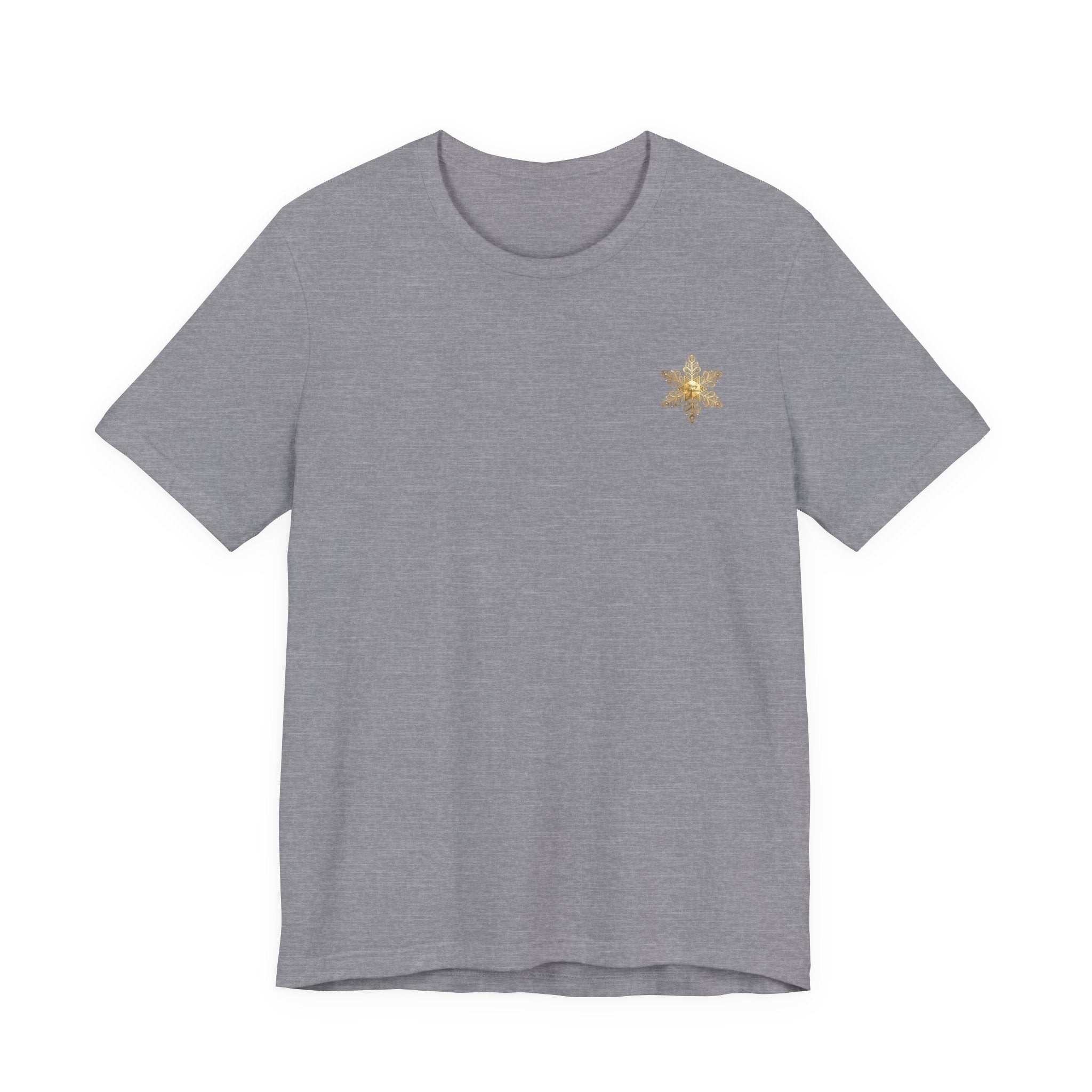 Gold Snowflake Tee | Ornate Metallic Snowflake Design - Etna Gift