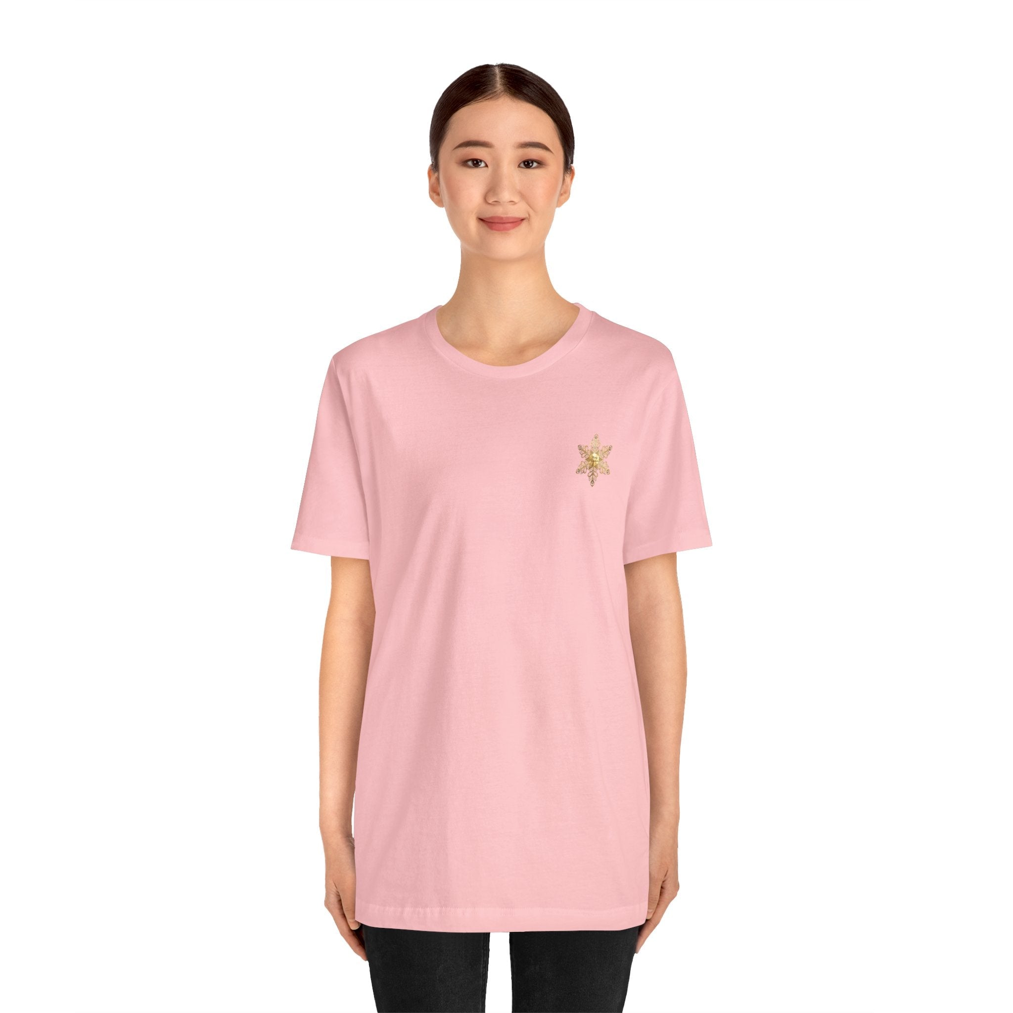 Gold Snowflake Tee | Ornate Metallic Snowflake Design - Etna Gift