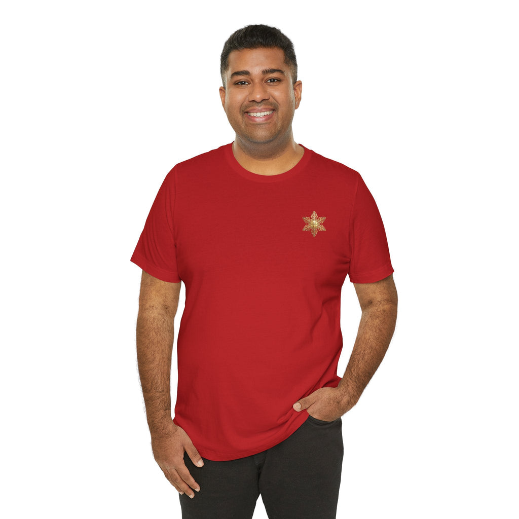 Gold Snowflake Tee | Ornate Metallic Snowflake Design - Etna Gift