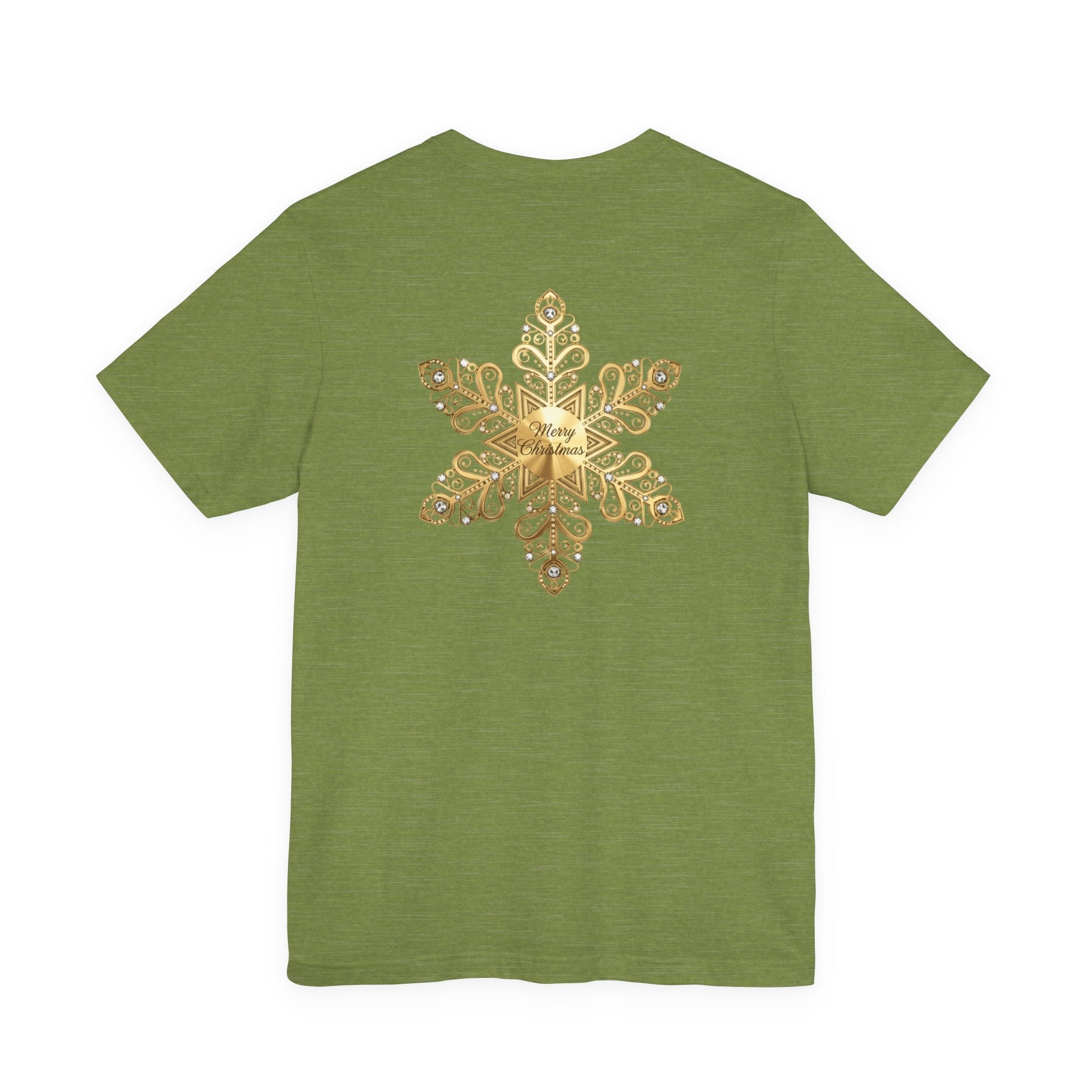 Gold Snowflake Tee | Ornate Metallic Snowflake Design - Etna Gift