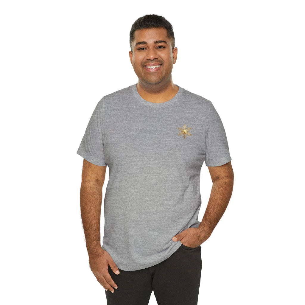 Gold Snowflake Tee | Ornate Metallic Snowflake Design - Etna Gift