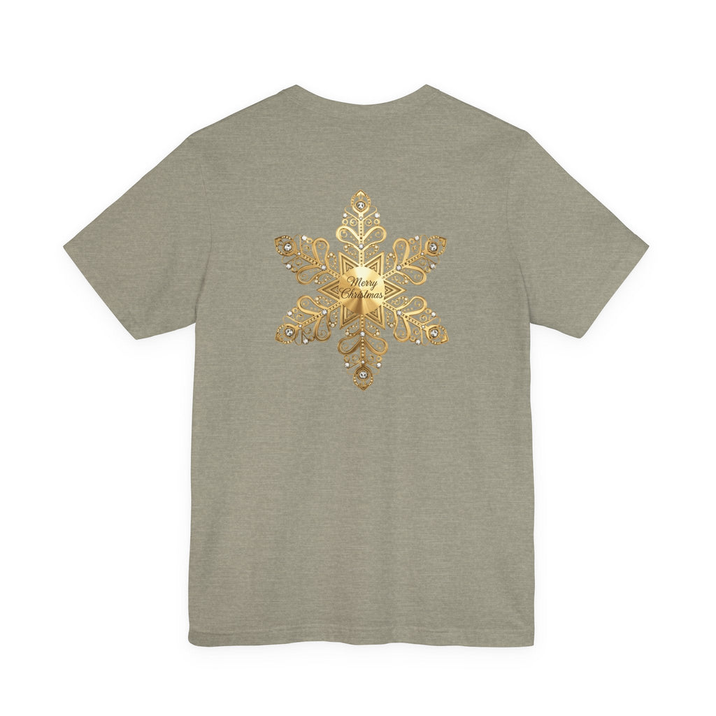 Gold Snowflake Tee | Ornate Metallic Snowflake Design - Etna Gift