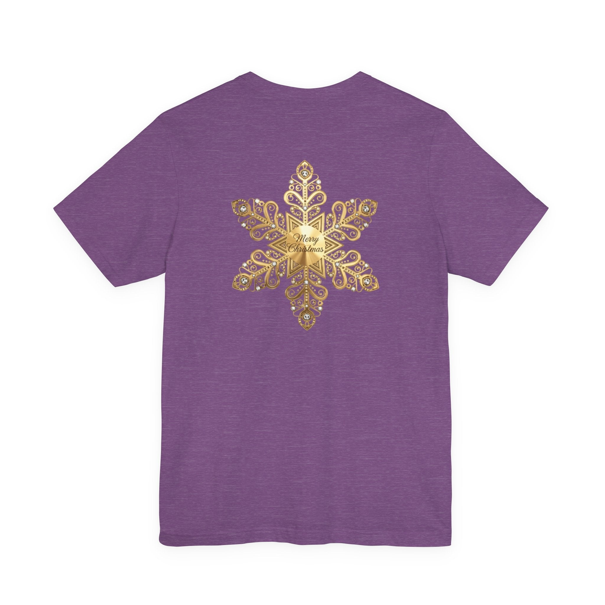 Gold Snowflake Tee | Ornate Metallic Snowflake Design - Etna Gift