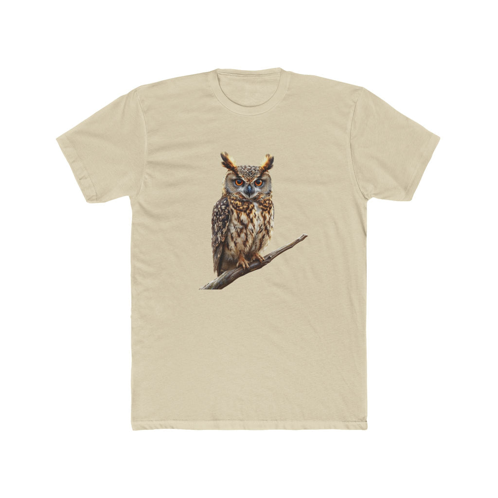 Great Horned Owl Illustration T-Shirt | Wildlife Bird Tee - Etna Gift