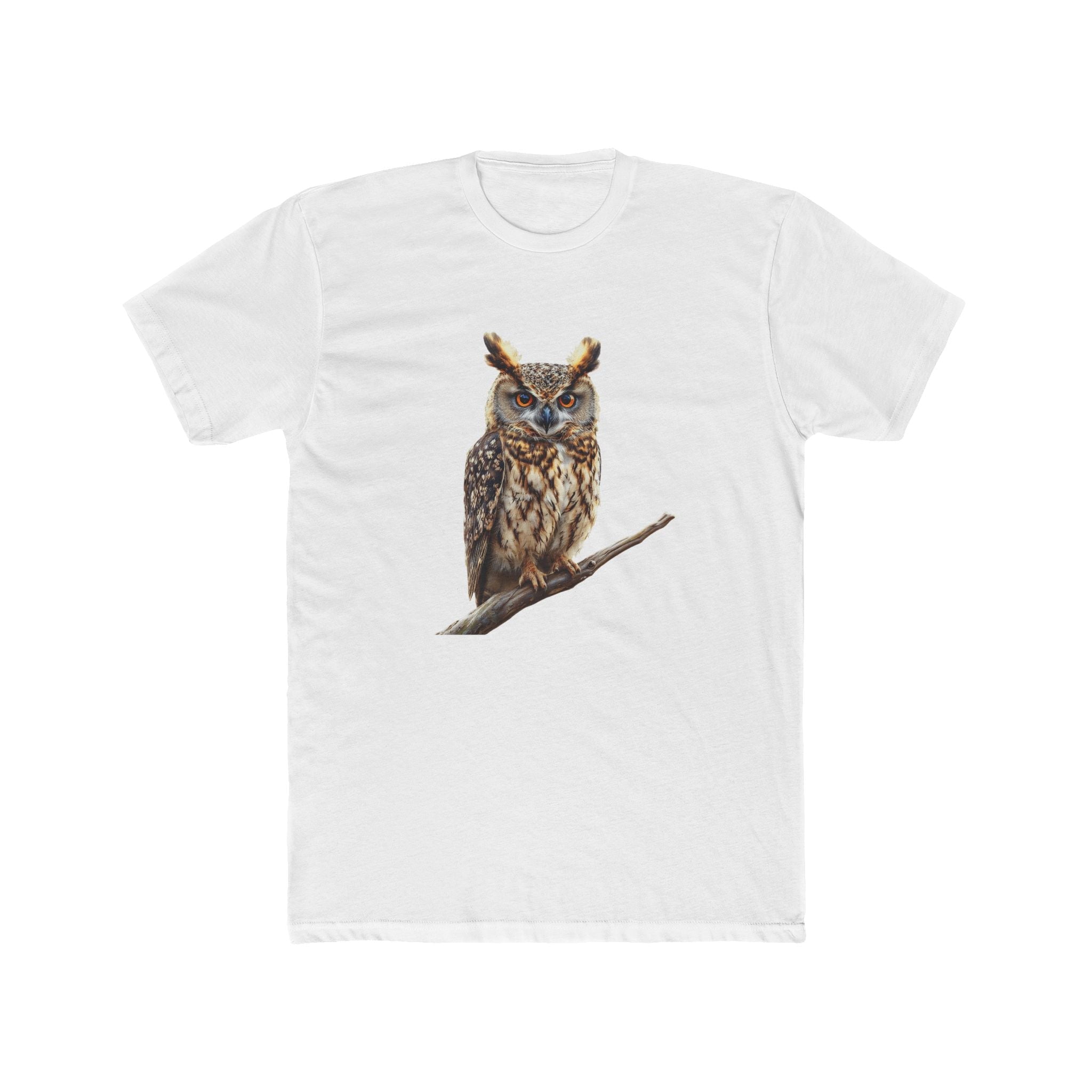 Great Horned Owl Illustration T-Shirt | Wildlife Bird Tee - Etna Gift