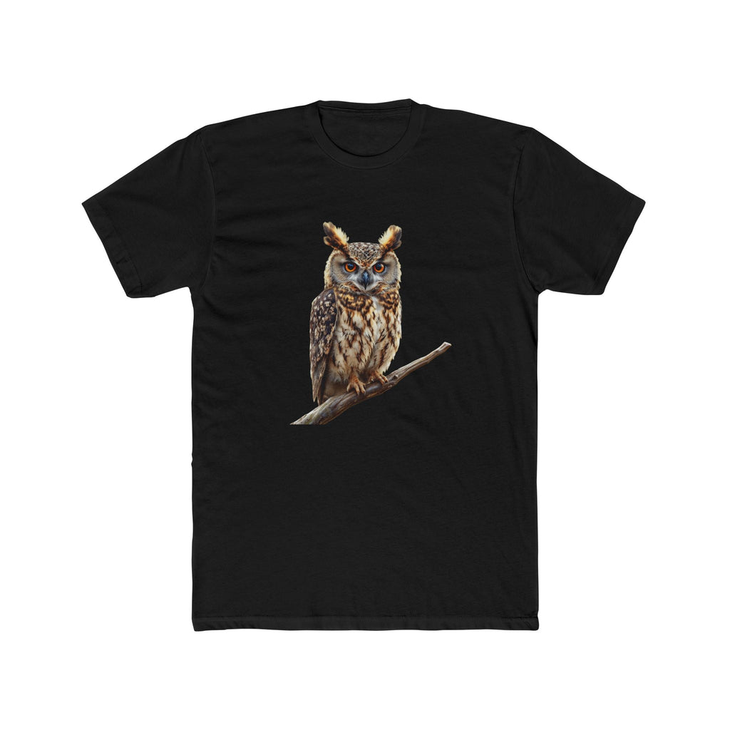 Great Horned Owl Illustration T-Shirt | Wildlife Bird Tee - Etna Gift