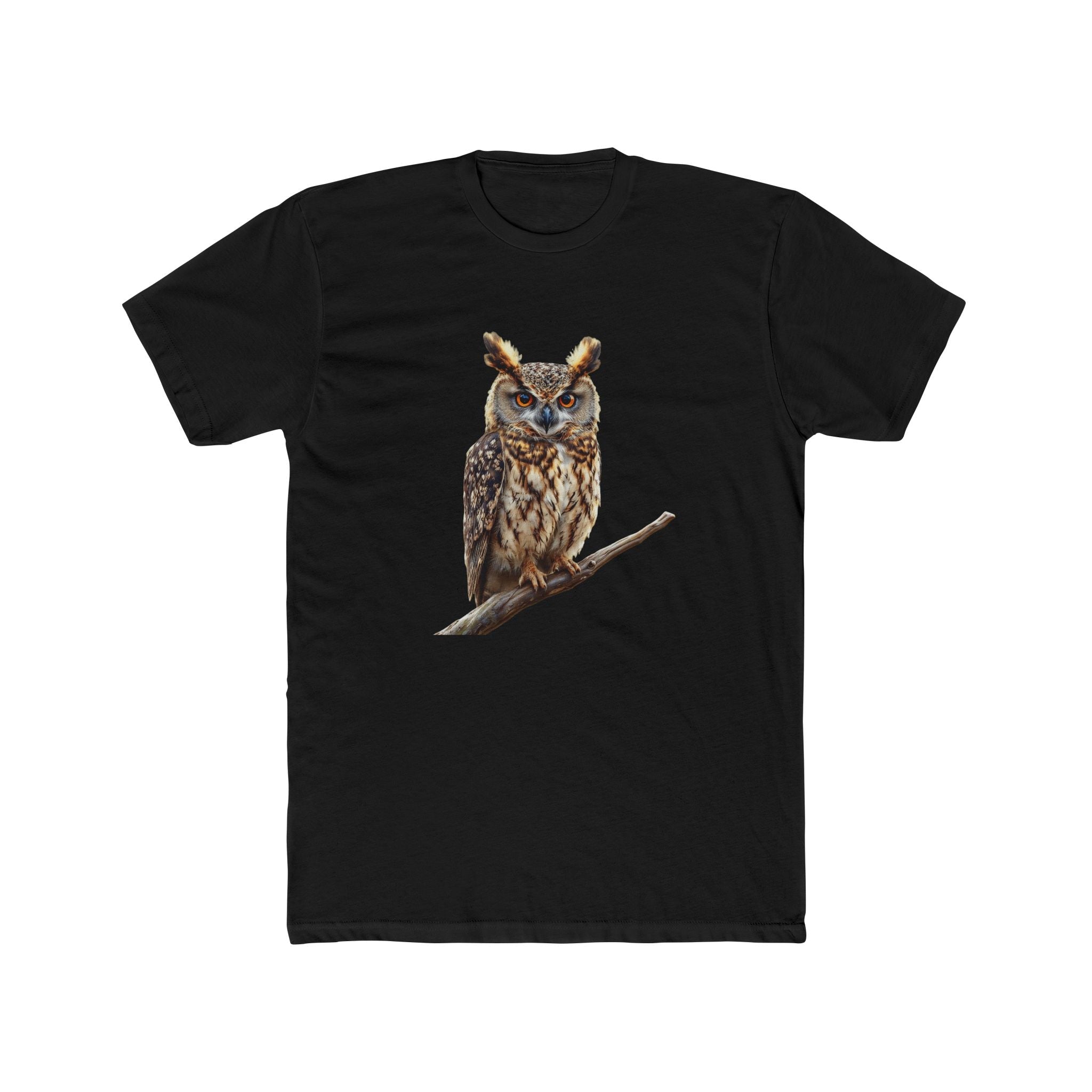 Great Horned Owl Illustration T-Shirt | Wildlife Bird Tee - Etna Gift