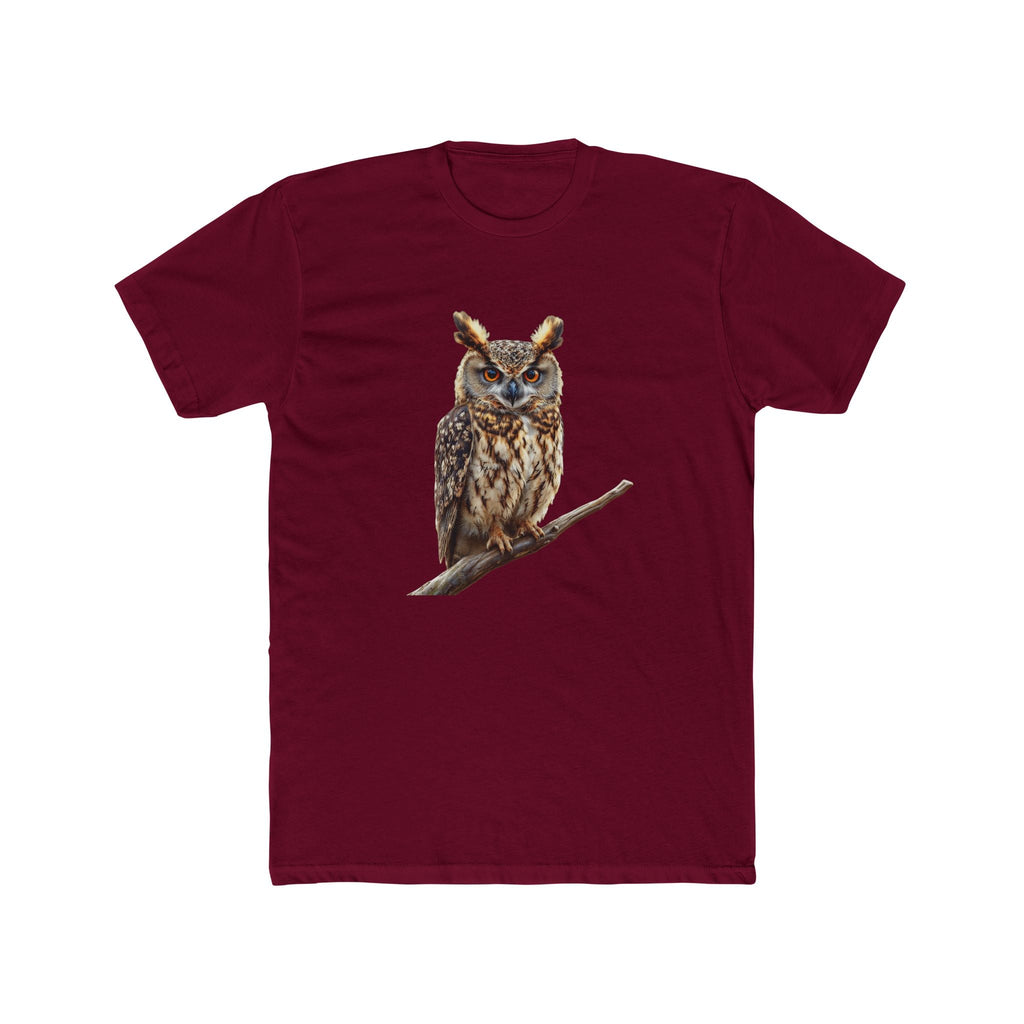Great Horned Owl Illustration T-Shirt | Wildlife Bird Tee - Etna Gift