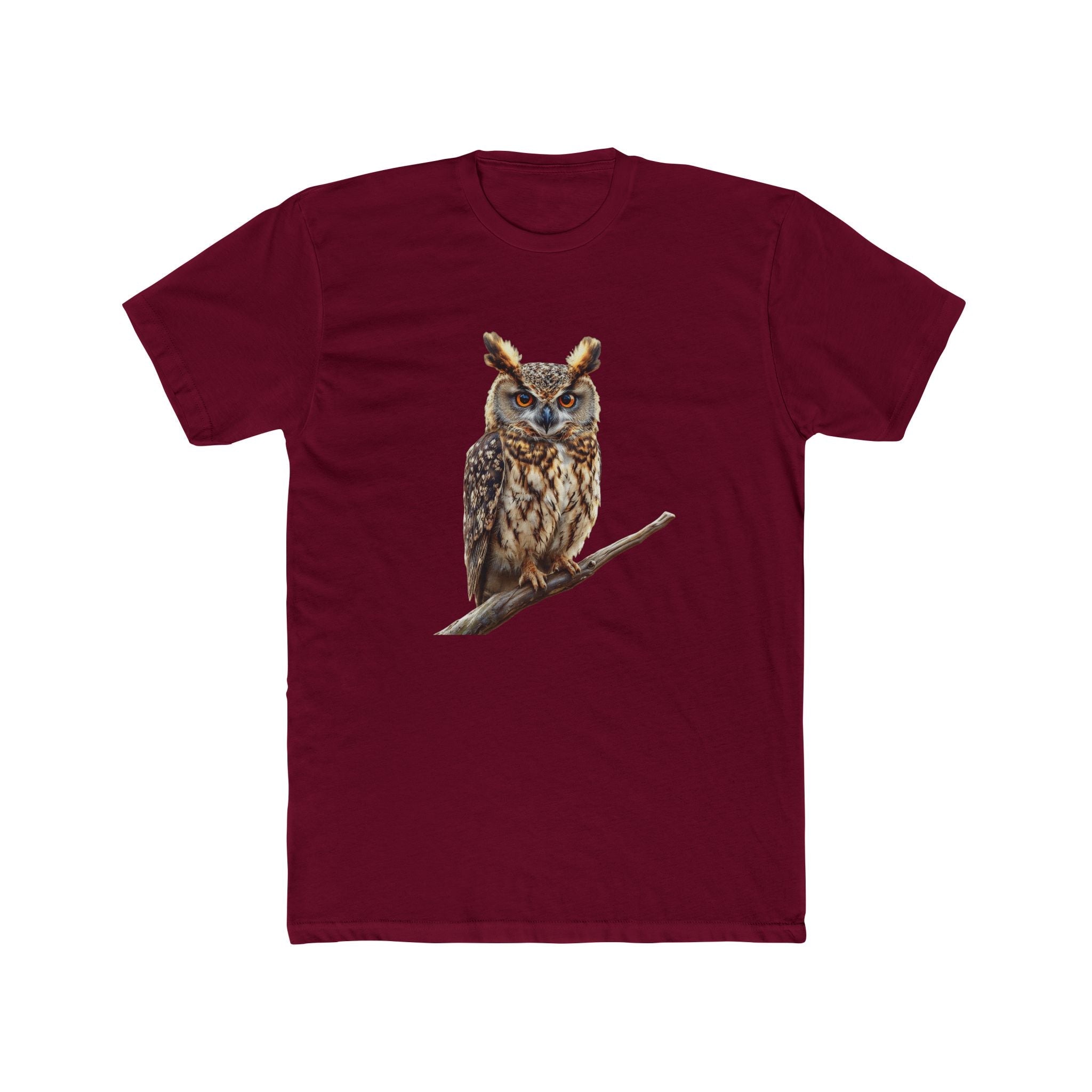 Great Horned Owl Illustration T-Shirt | Wildlife Bird Tee - Etna Gift