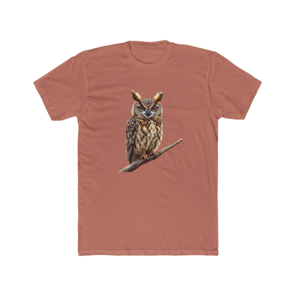 Great Horned Owl Illustration T-Shirt | Wildlife Bird Tee - Etna Gift