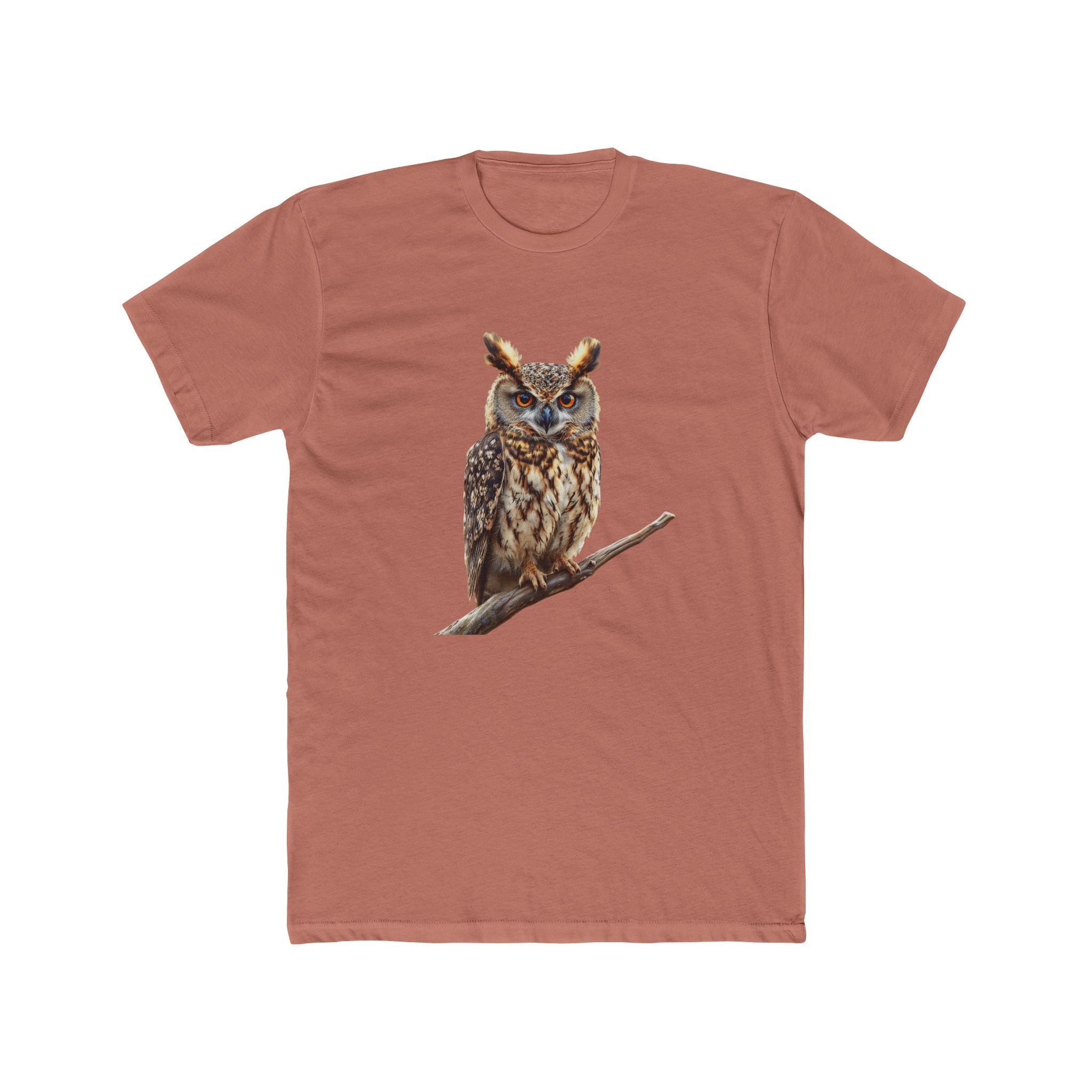 Great Horned Owl Illustration T-Shirt | Wildlife Bird Tee - Etna Gift