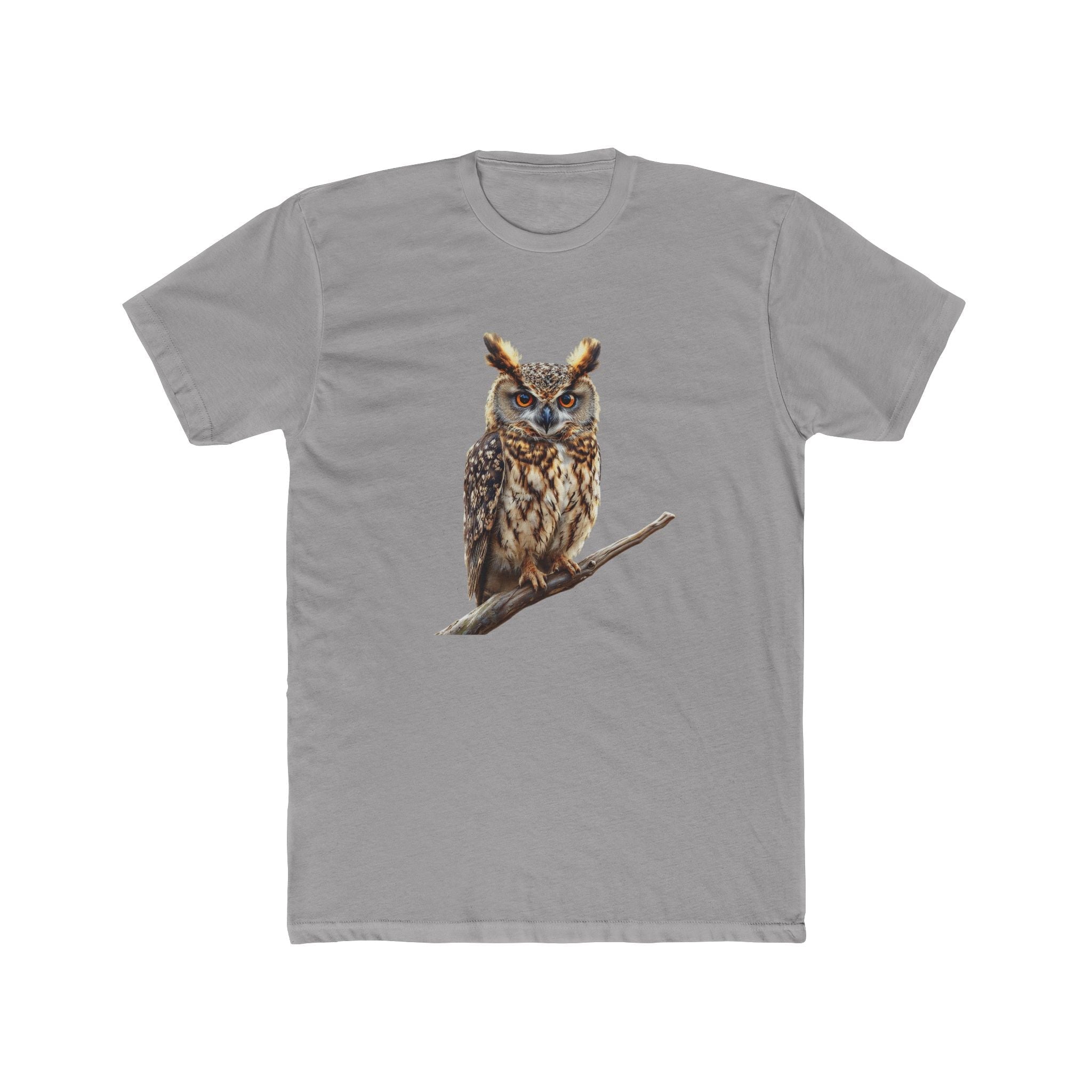 Great Horned Owl Illustration T-Shirt | Wildlife Bird Tee - Etna Gift