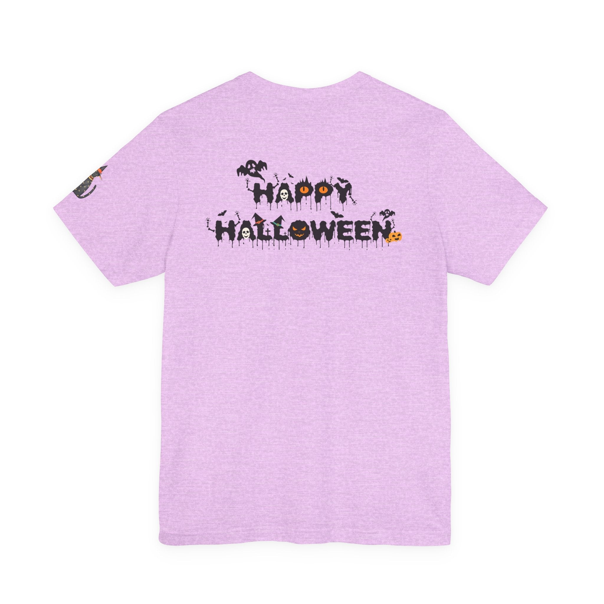 Halloween Cat Tee, Spooky Cat Shirt, Unisex Halloween T-Shirt, Pumpkin Cat Apparel, Halloween Costume Tee - Etna Gift